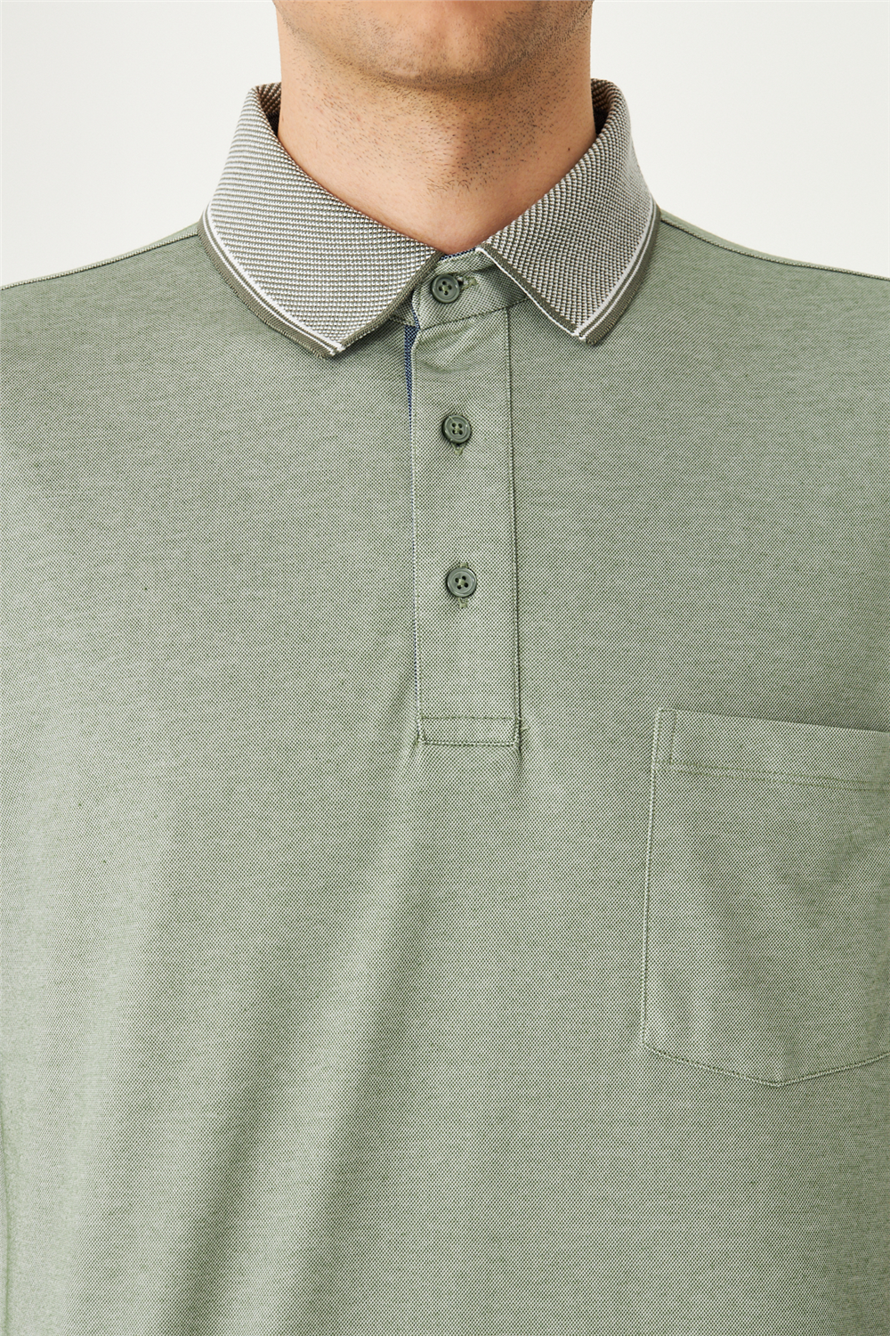 Haki Polo Yaka T-Shirt 