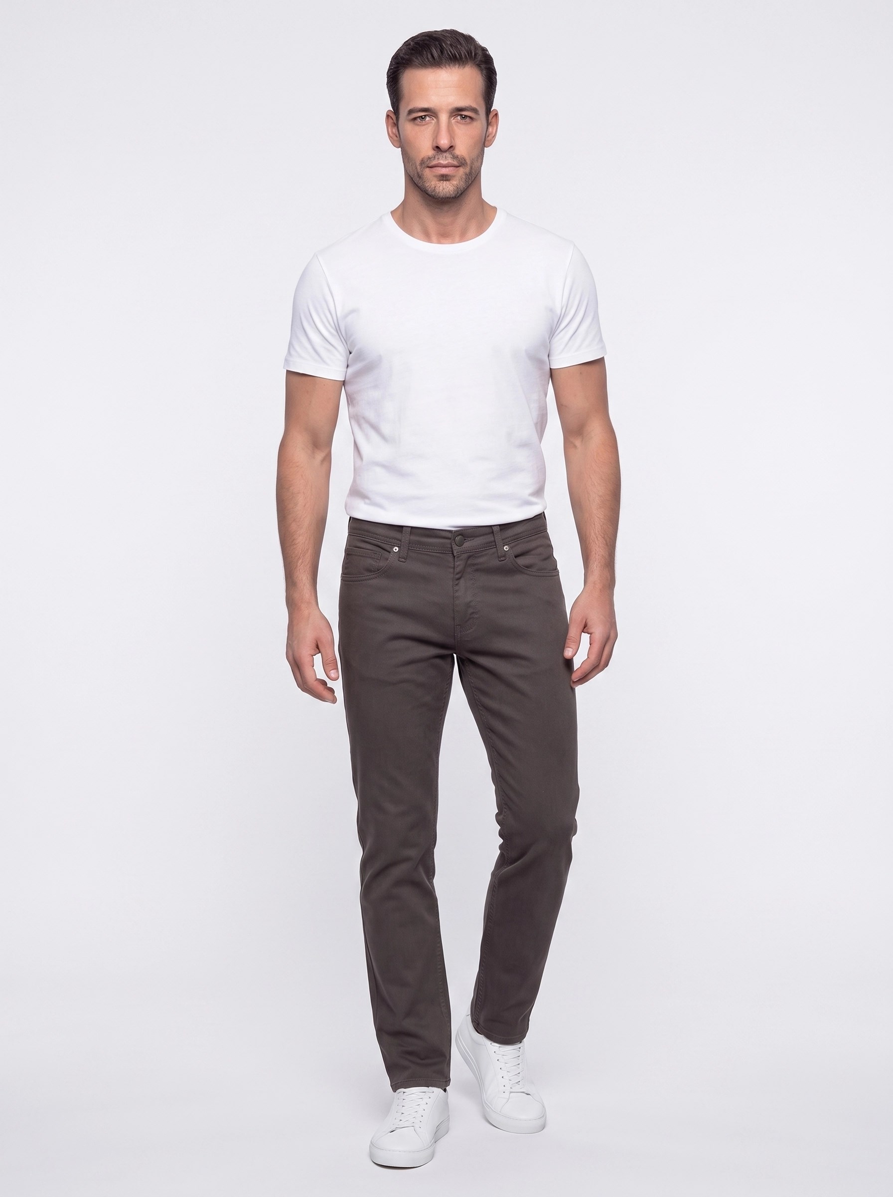 Haki Regular Fit Erkek Chino Pantolon