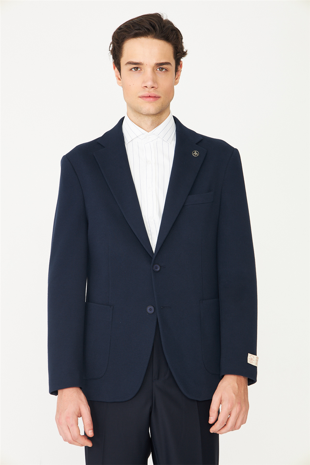 Lacivert Klasik Kesim Blazer Ceket