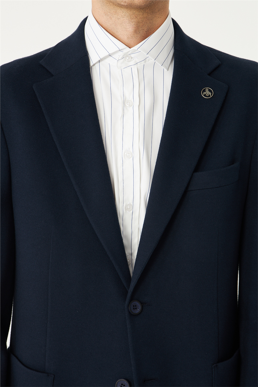 Lacivert Klasik Kesim Blazer Ceket