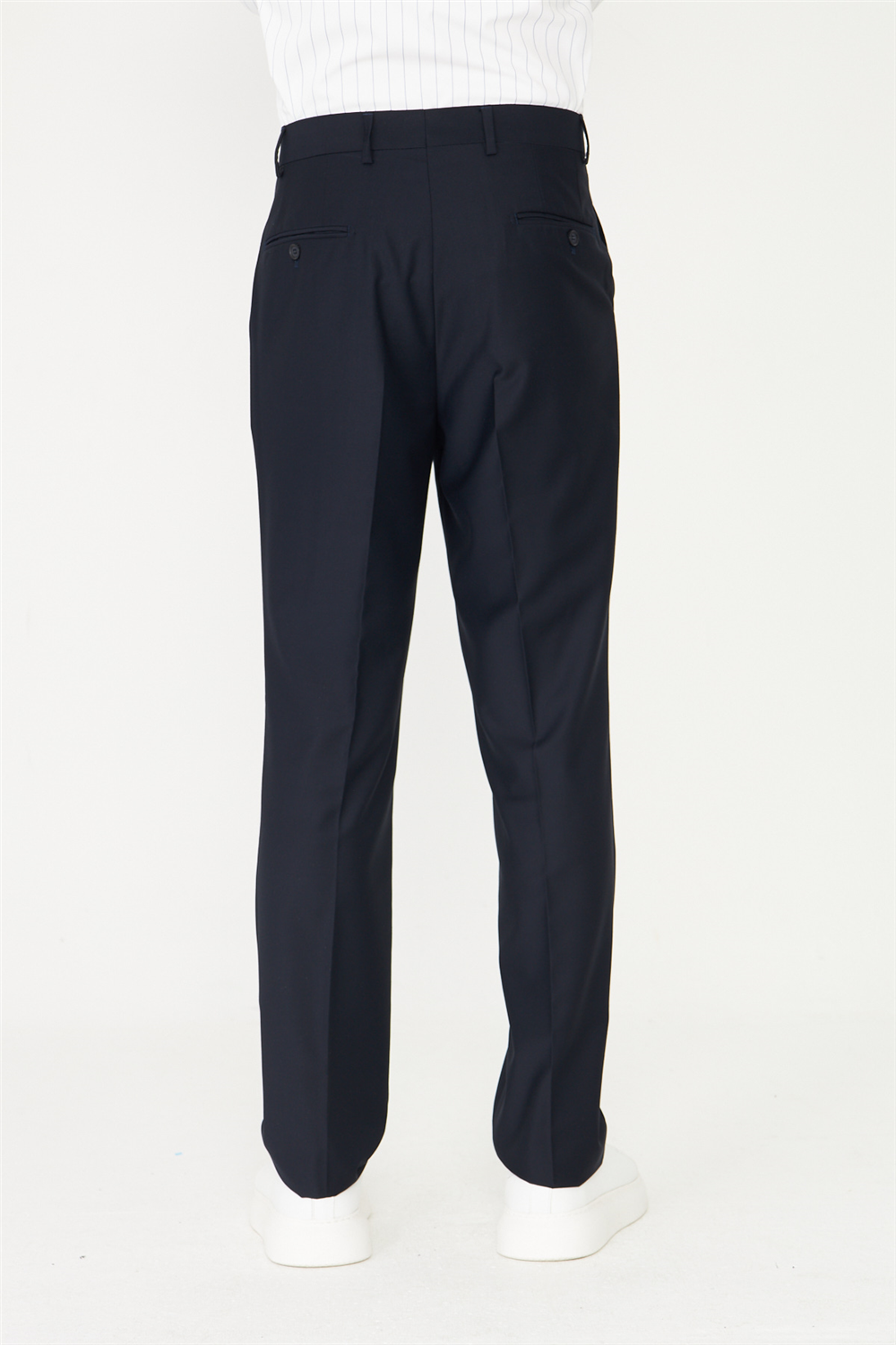 Lacivert Modern Kesim Klasik Kumaş Pantolon