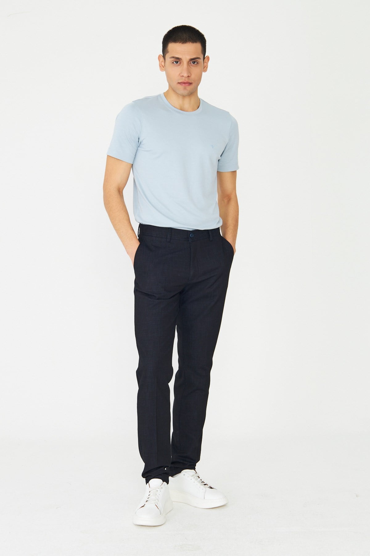 Lacivert Modern Kesim Erkek Casual Spor Pantolon