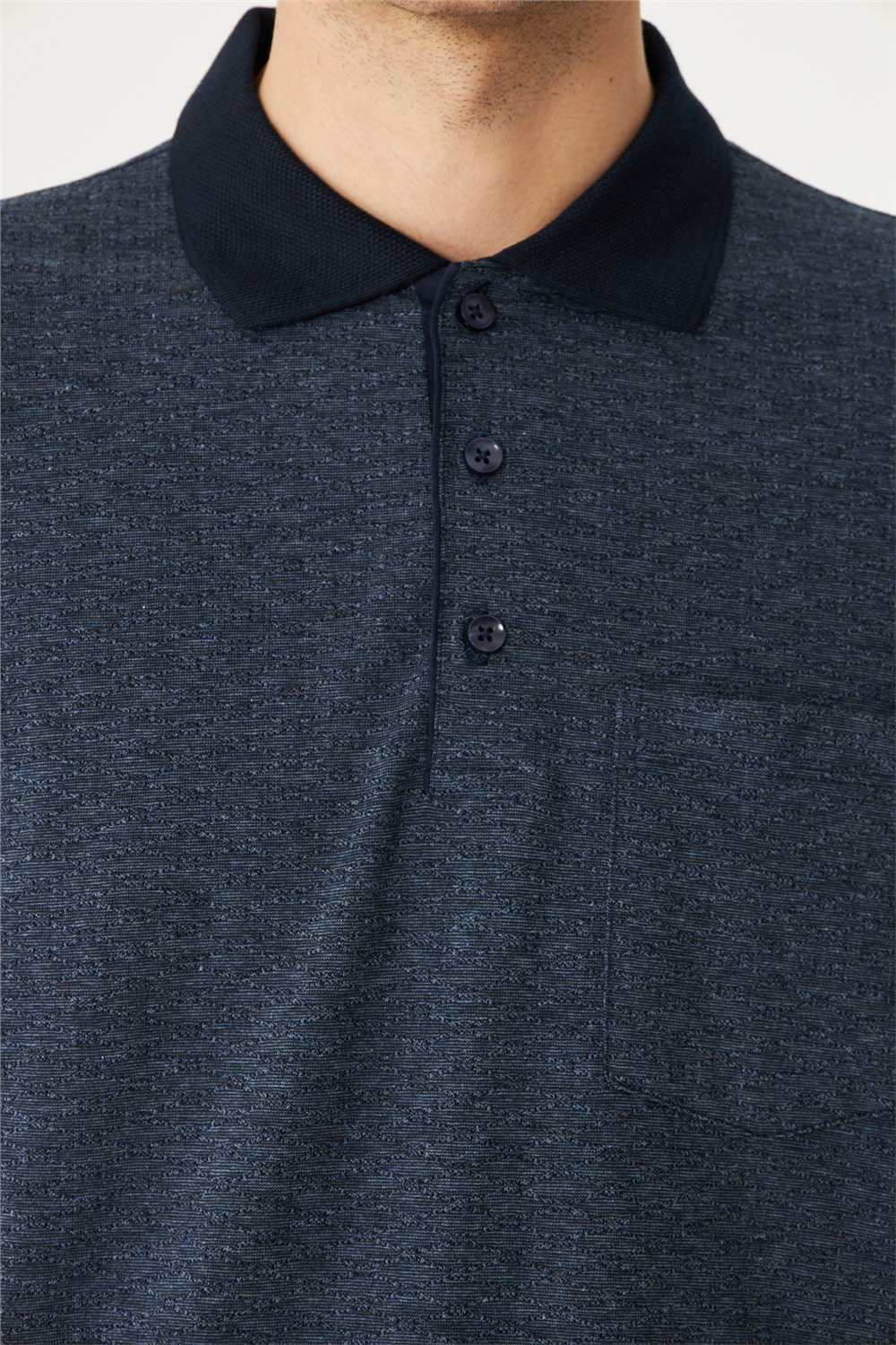 Lacivert Polo Yaka T-Shirt 