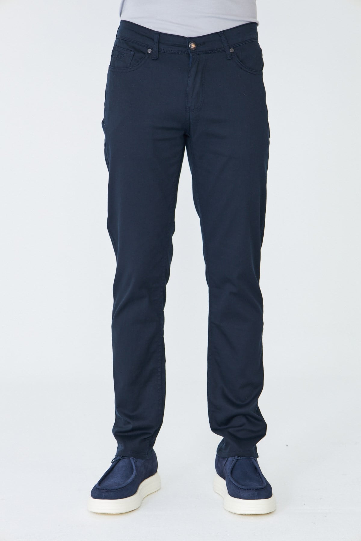 Lacivert Tencel Kumaş Yazlık Chino Erkek Pantolon