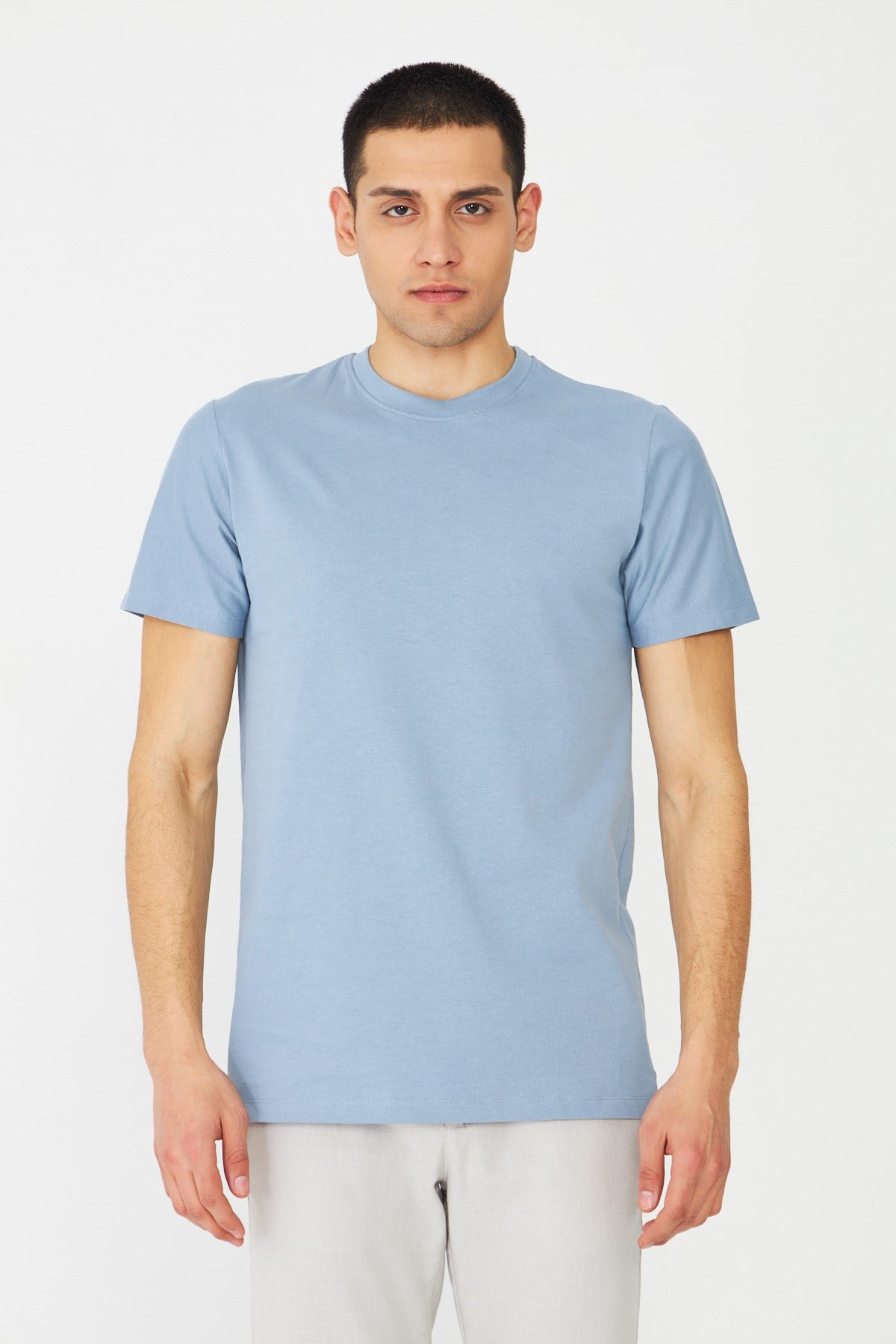 Mavi Basic Bisiklet Yaka Erkek T-Shirt