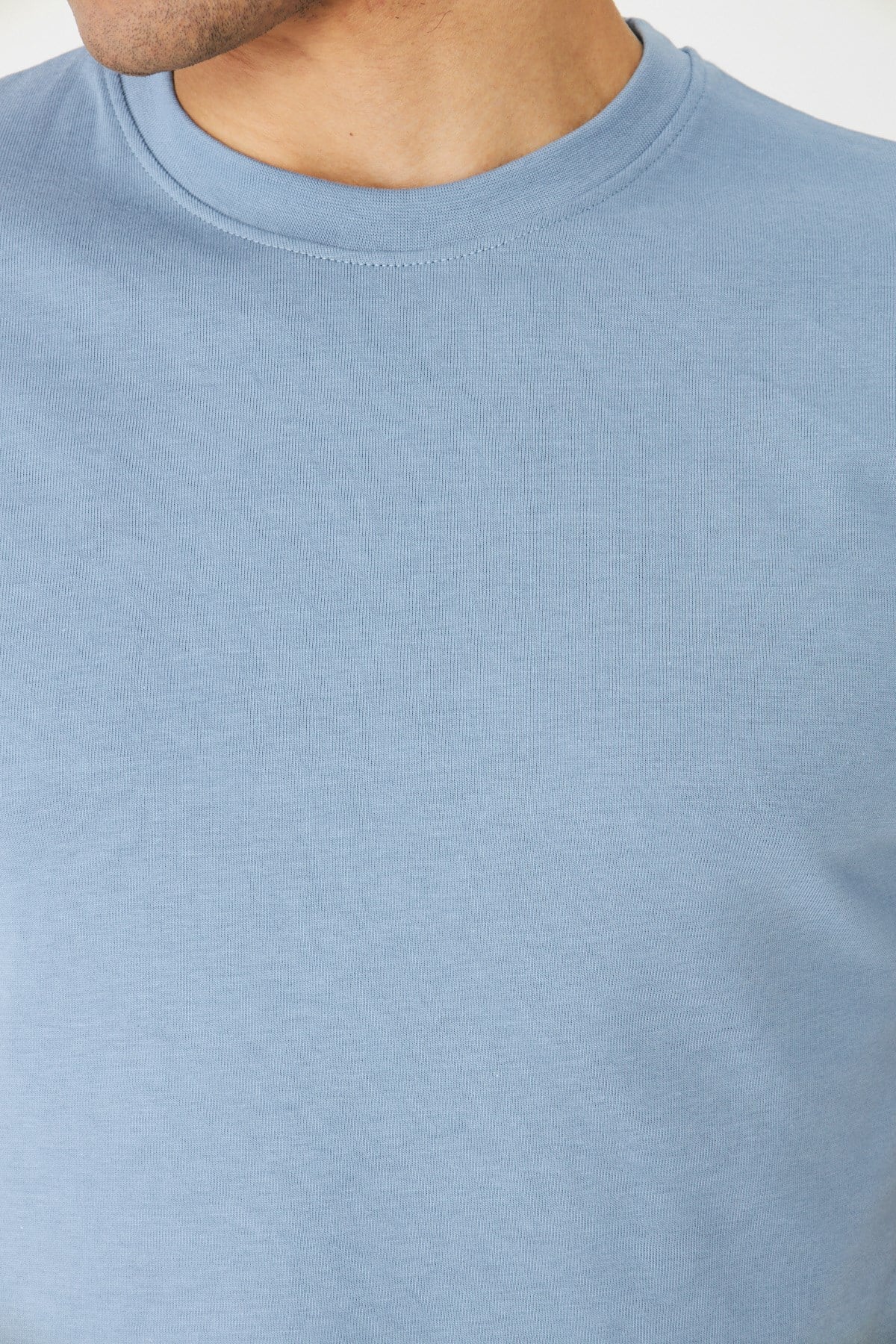 Mavi Basic Bisiklet Yaka Erkek T-Shirt