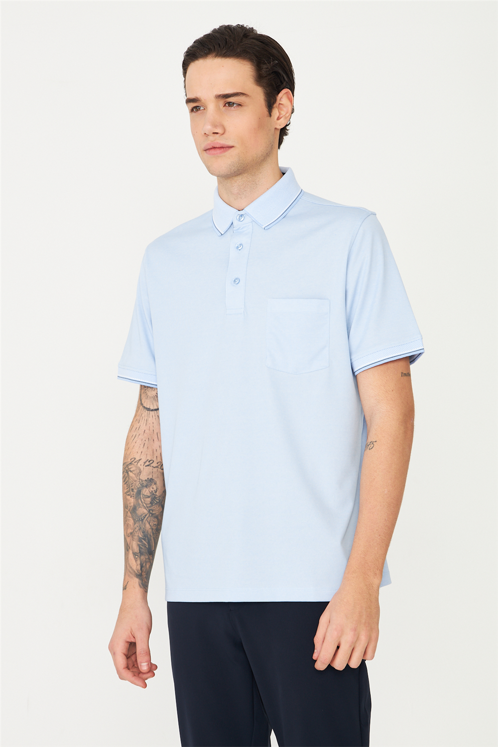 Mavi Polo Yaka T-Shirt 