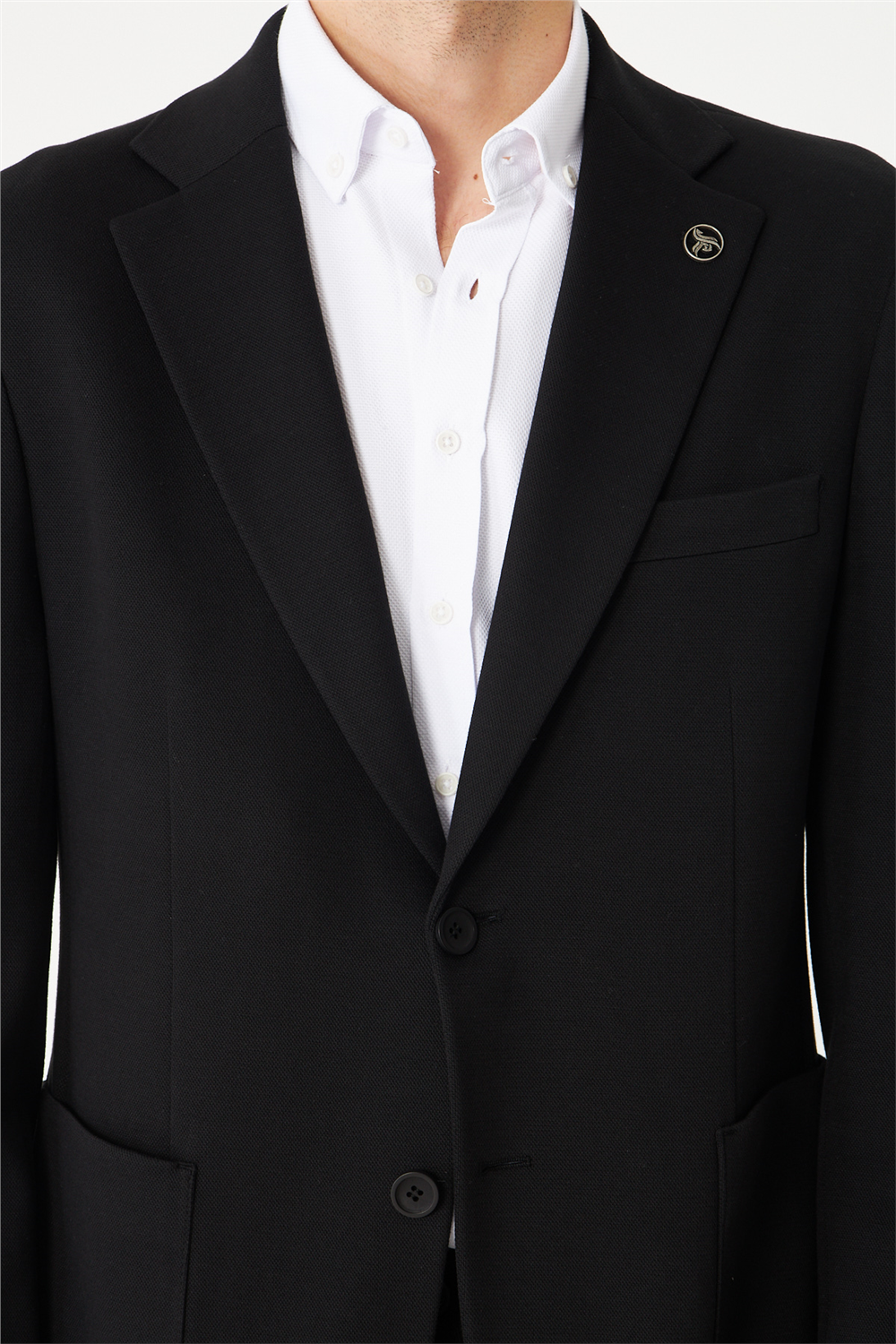 Siyah Klasik Kesim Blazer Ceket