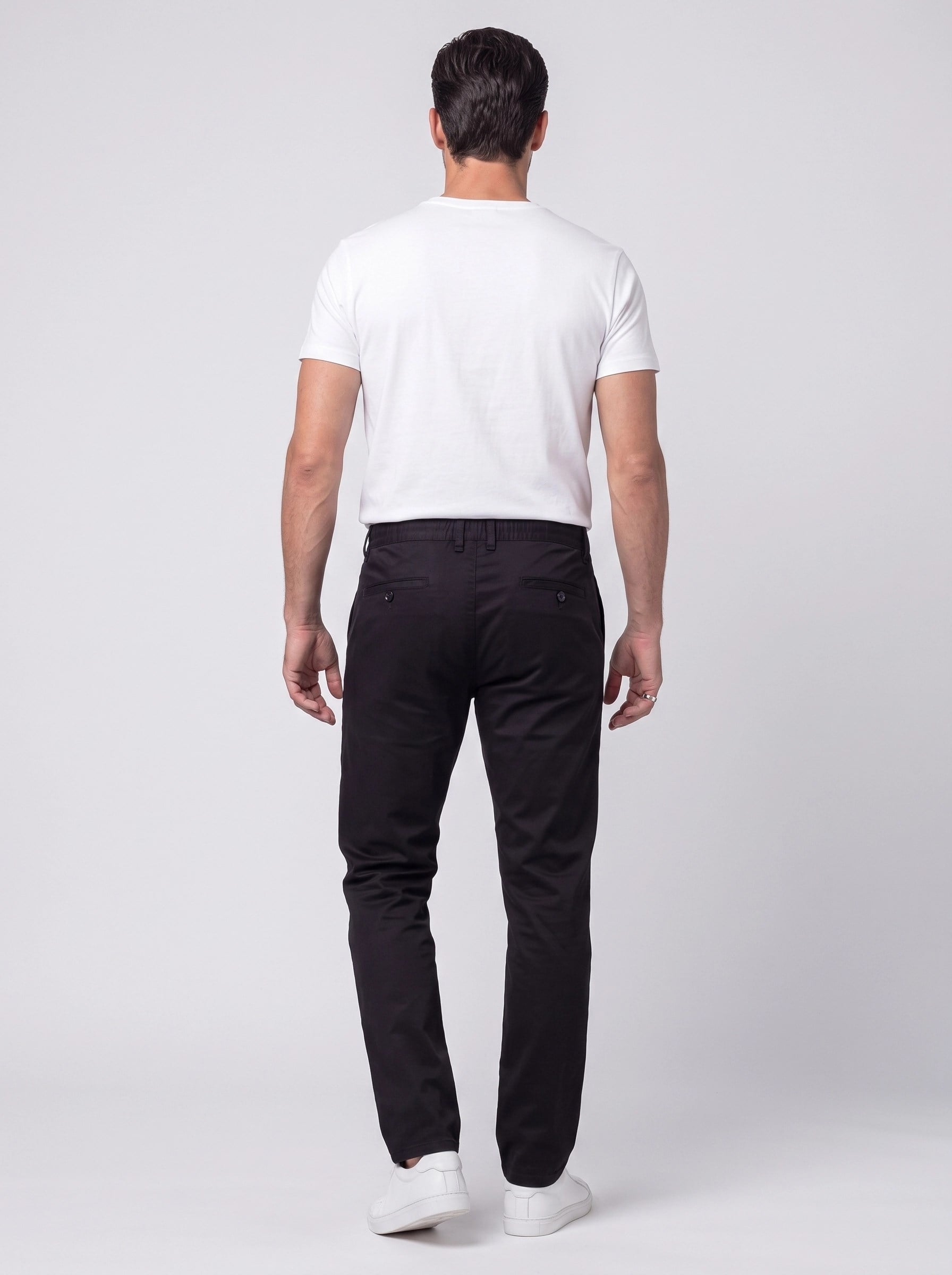 Siyah Dynamic Fit Yandan Lastikli Erkek Jogger Pantolon