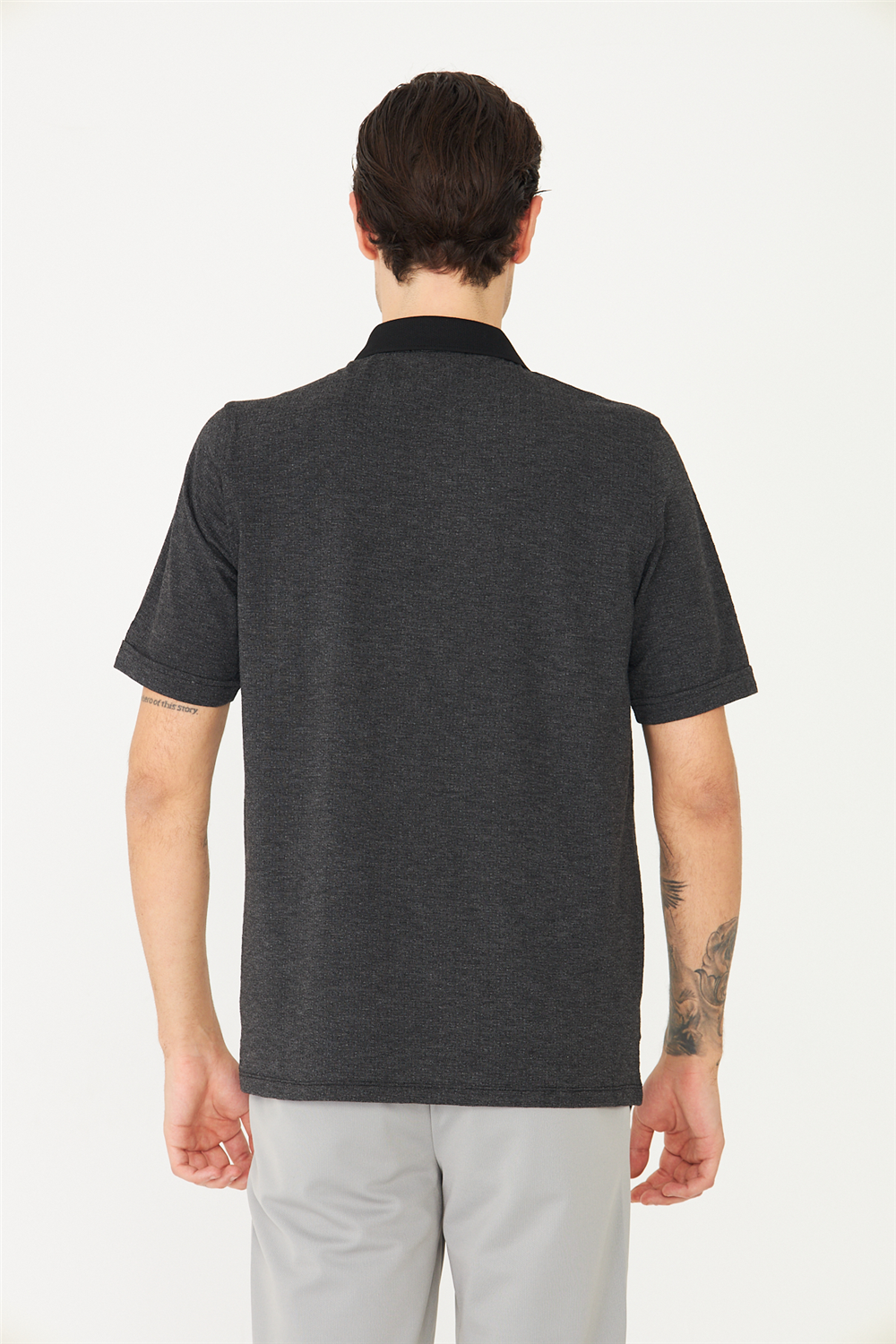 Siyah Polo Yaka T-Shirt 