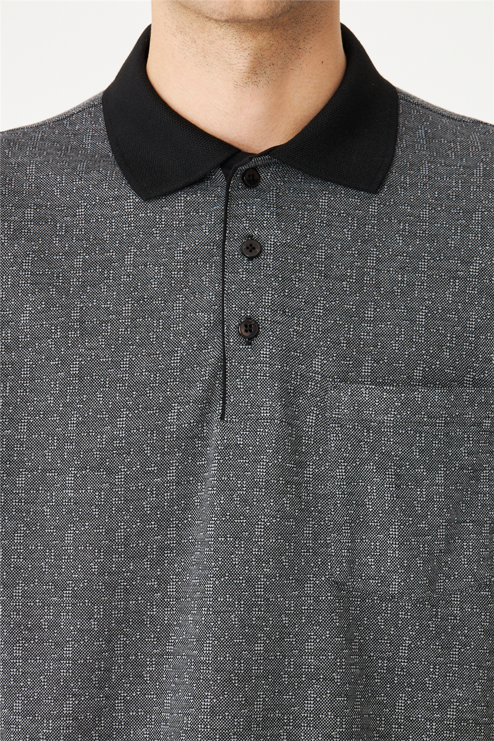 Siyah Polo Yaka T-Shirt 