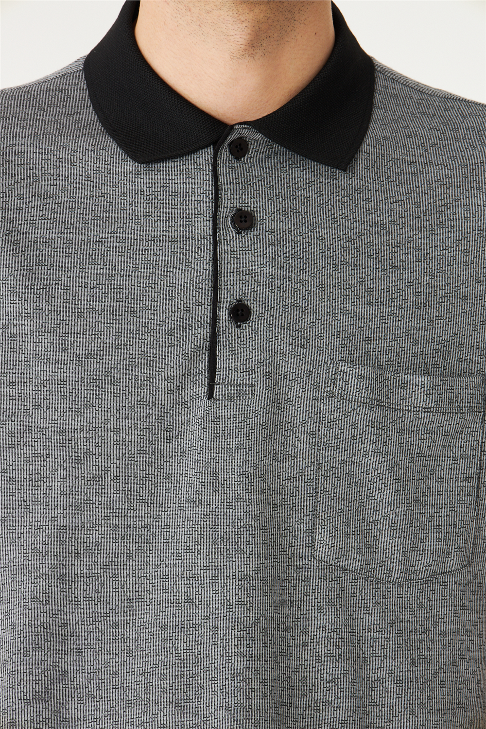 Siyah Polo Yaka T-Shirt 