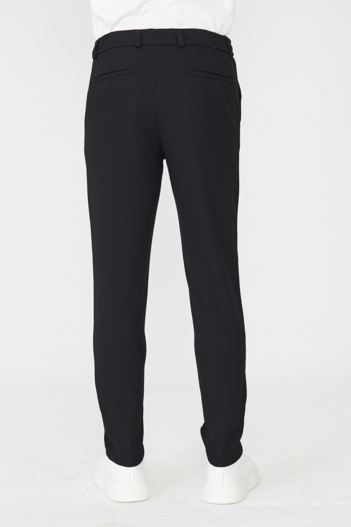 Siyah Smart Casual Modern Kesim Erkek Jogger Pantolon