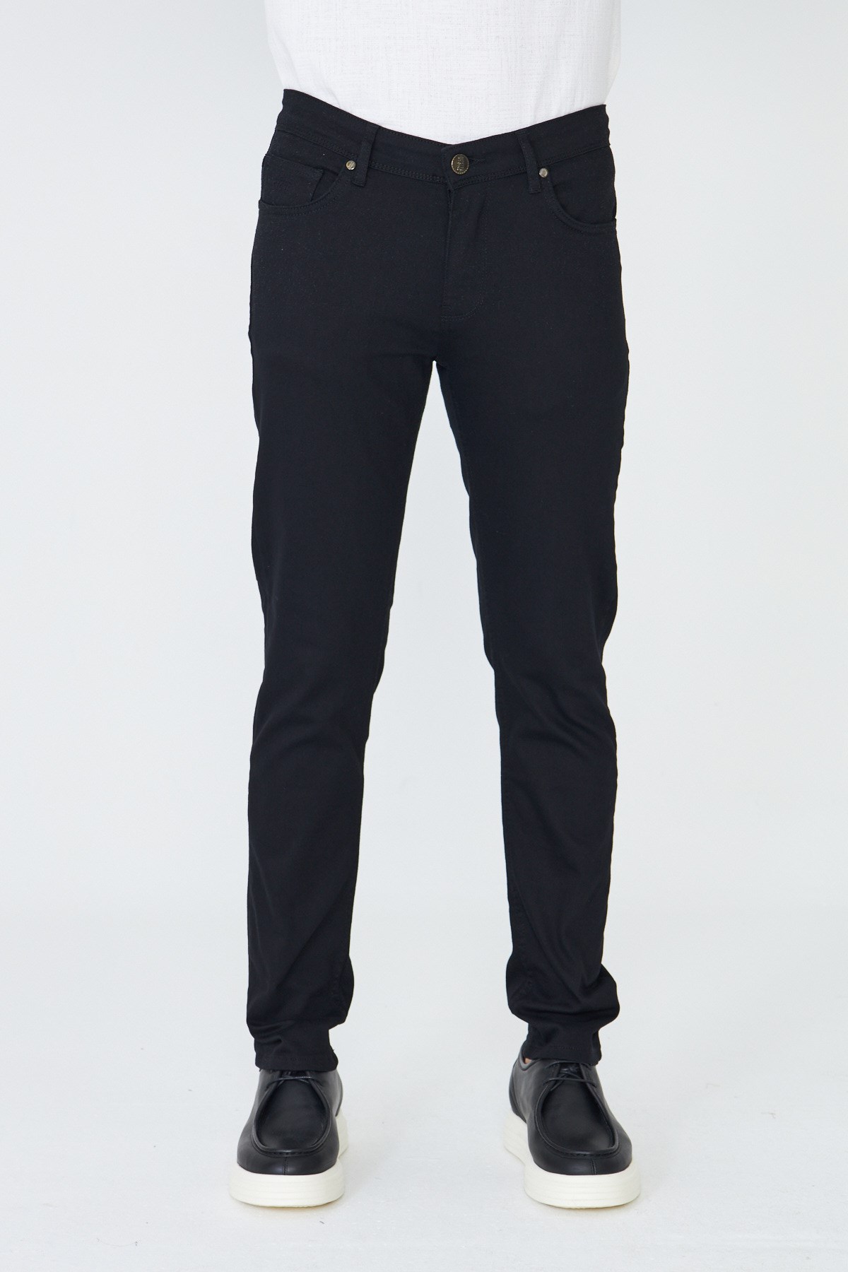 Siyah Spor Erkek Gabardin Pantolon