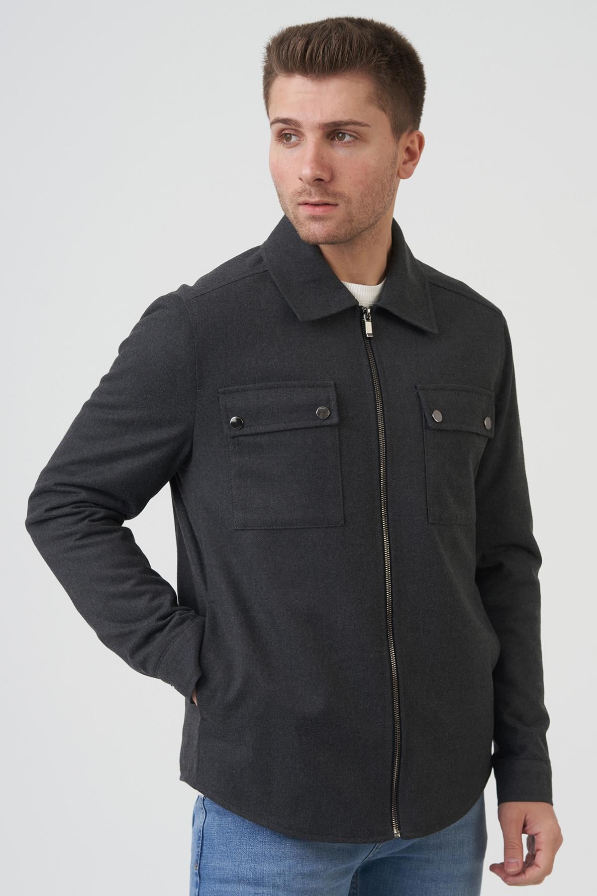 White Stone New York 58161 Slim Fit Mont  K.Gri