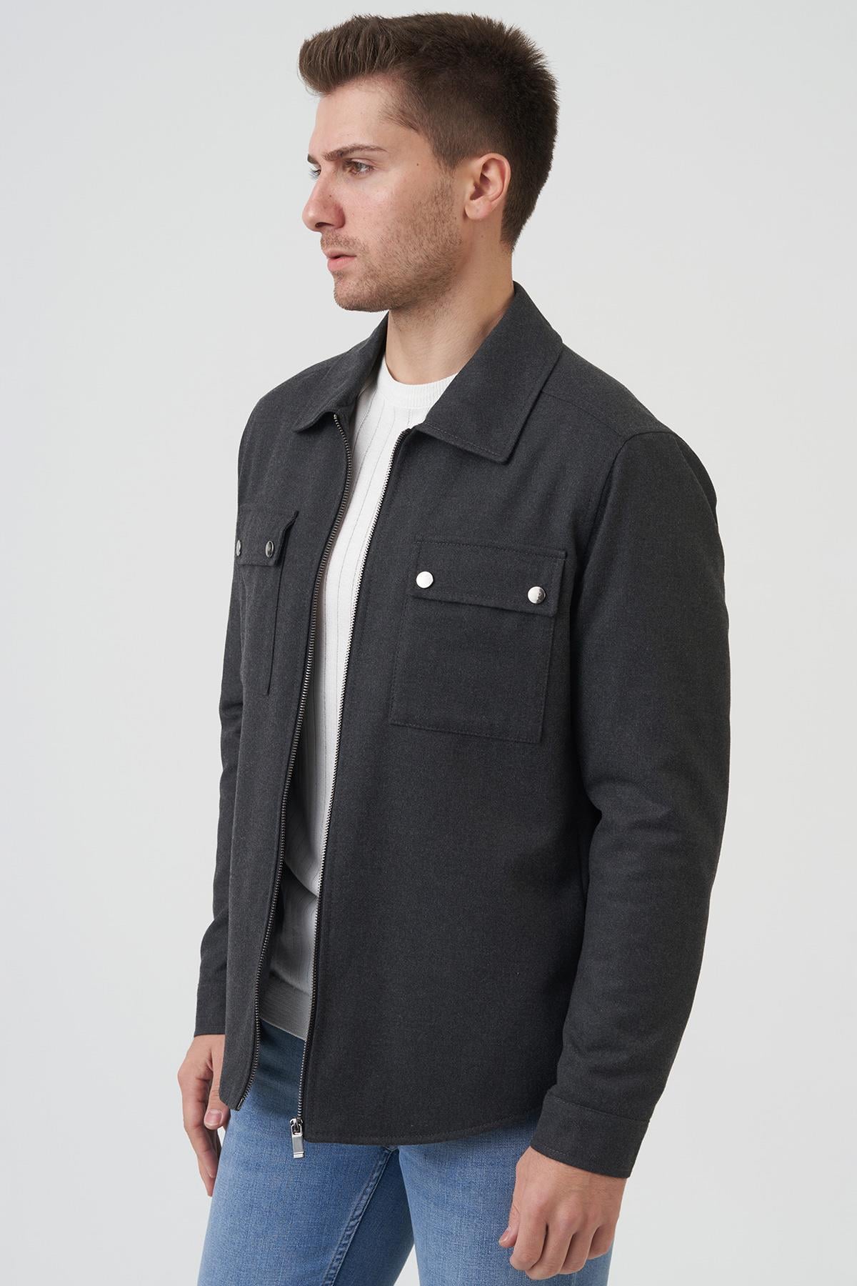White Stone New York 58161 Slim Fit Mont  K.Gri