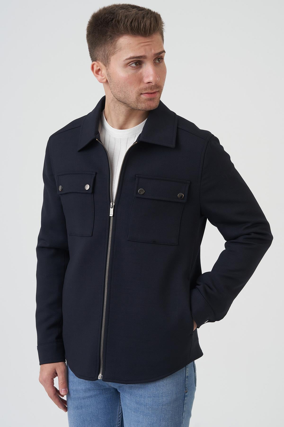 White Stone New York 58161 Slim Fit Mont  İndigo