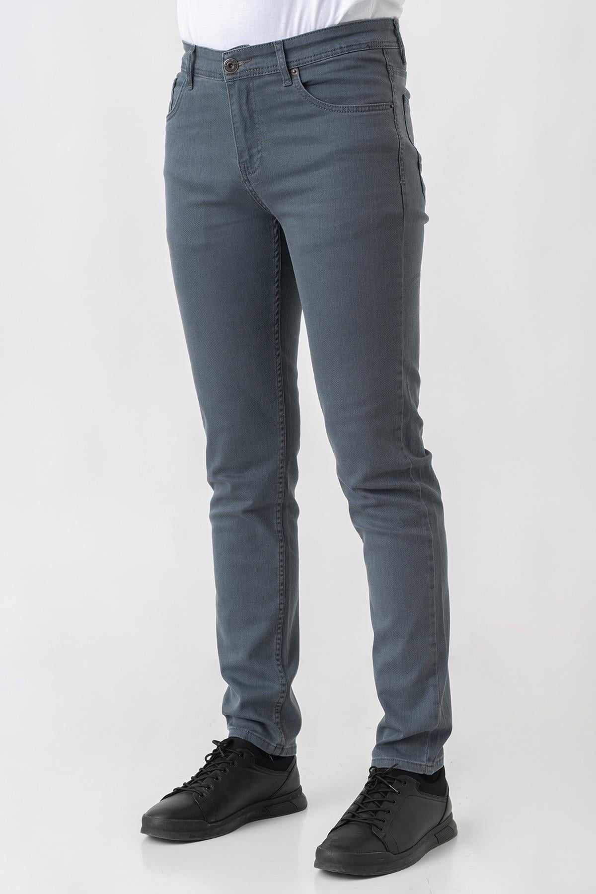 White Stone Avenches j2424 Normal Fit Pamuklu Likralı 5 Cep pantolon Antrasit