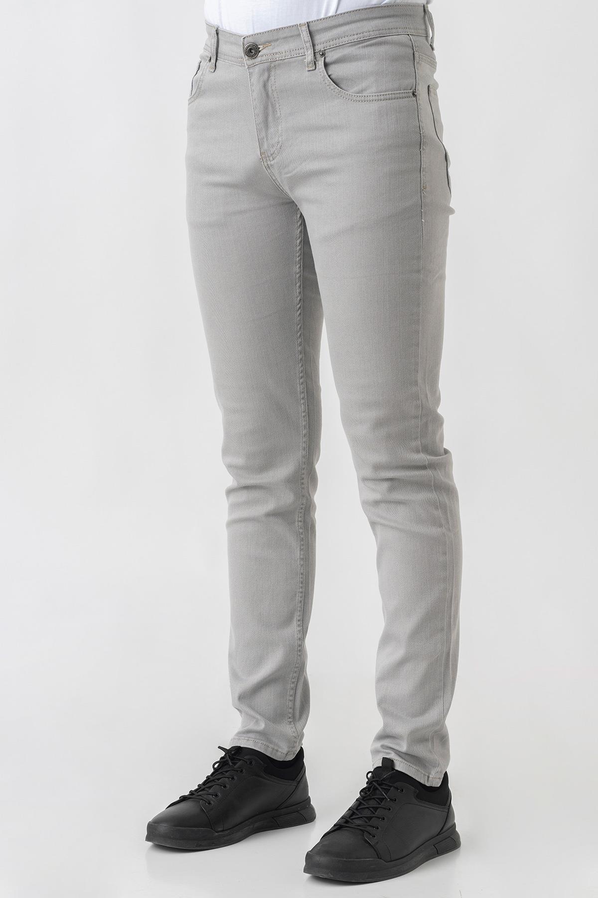 White Stone Avenches j2424 Normal Fit  Pamuklu Likralı  5 Cep pantolon Bej