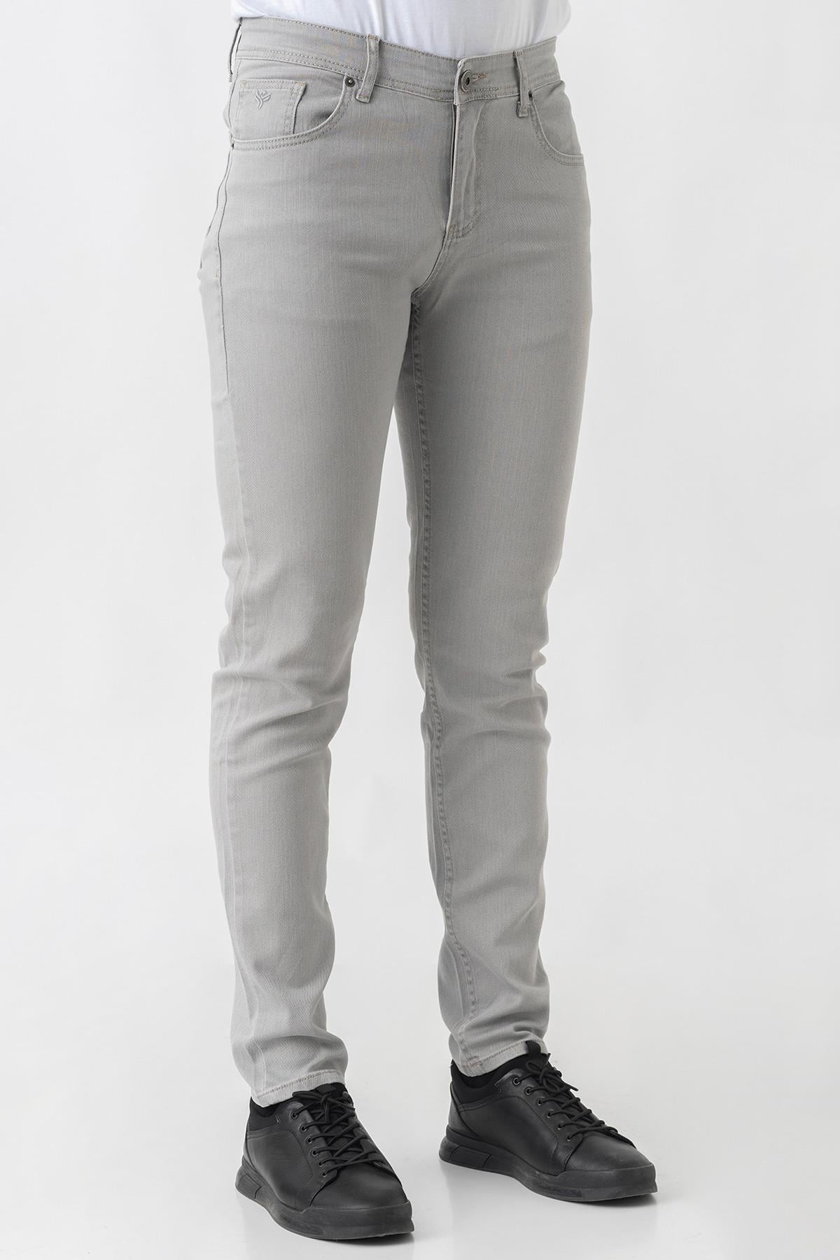 White Stone Avenches j2424 Normal Fit  Pamuklu Likralı  5 Cep pantolon Bej