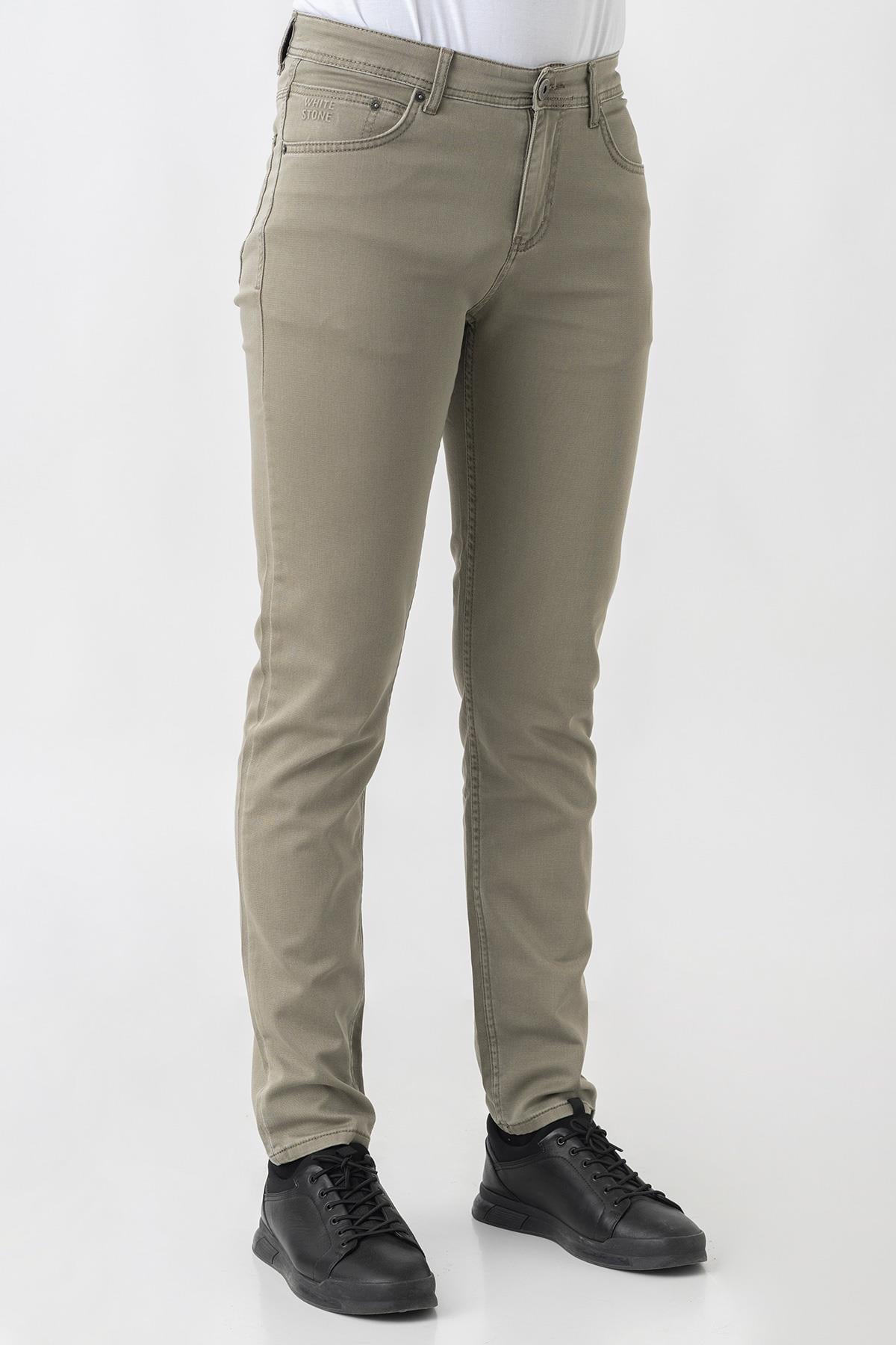 White Stone Bern J2425 Normal Fit Pamuklu Likralı 5 Cep Jean Pantolon Çağla