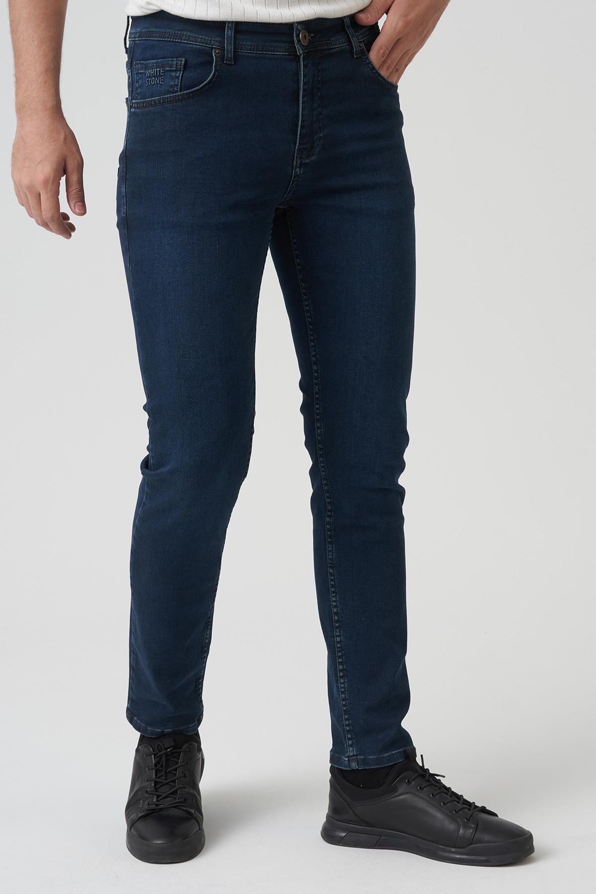 White Stone Armidale J2428 Regular Fit Pamuklu 5 Cep Jean Pantolon Haki
