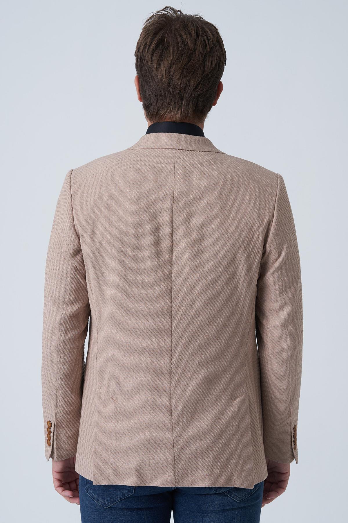 White Stone Abrantes c4020 Slim Fit 6 Drop Ceket Tarçın