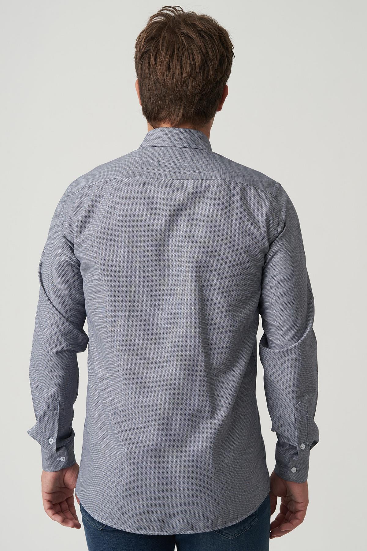 White Stone Almeirim G2507 Slim Fit Gömlek Desenli