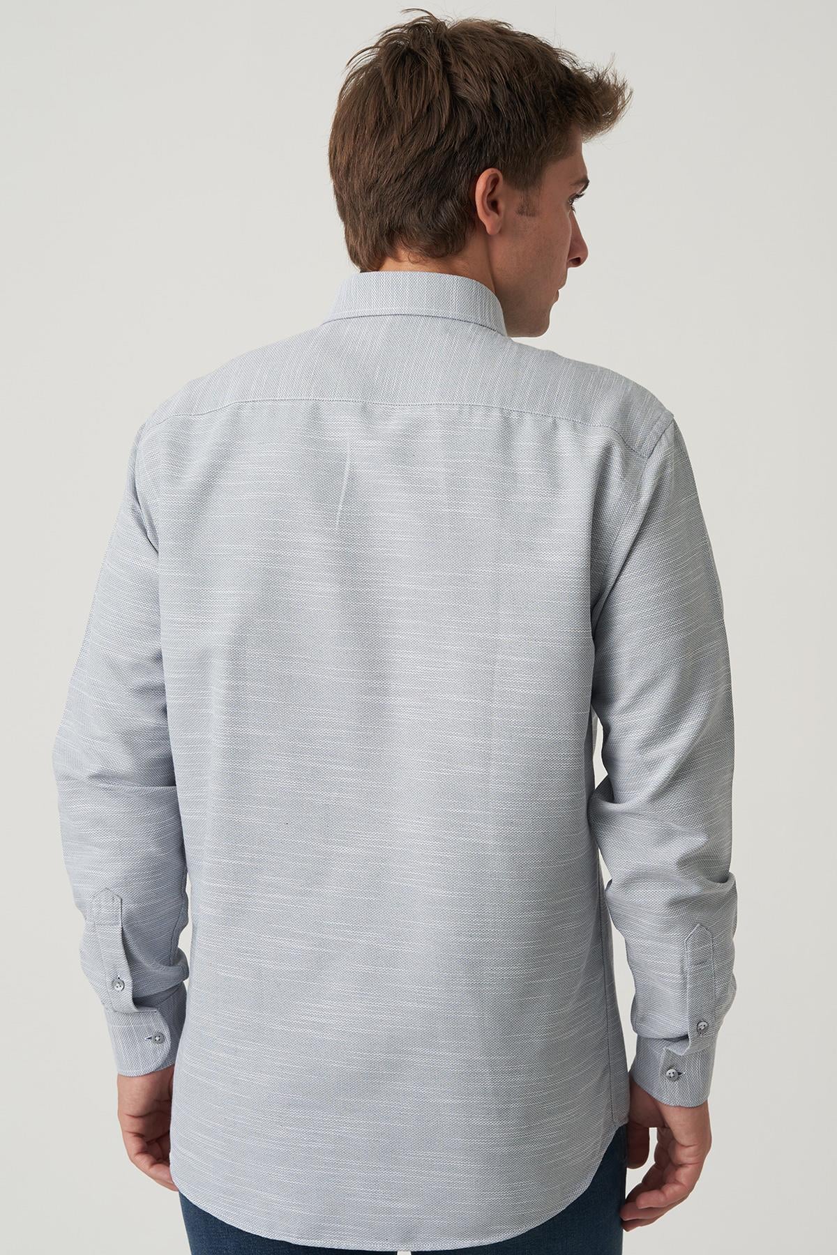 White Stone Amora G2510 Slim Fit Gömlek Desenli
