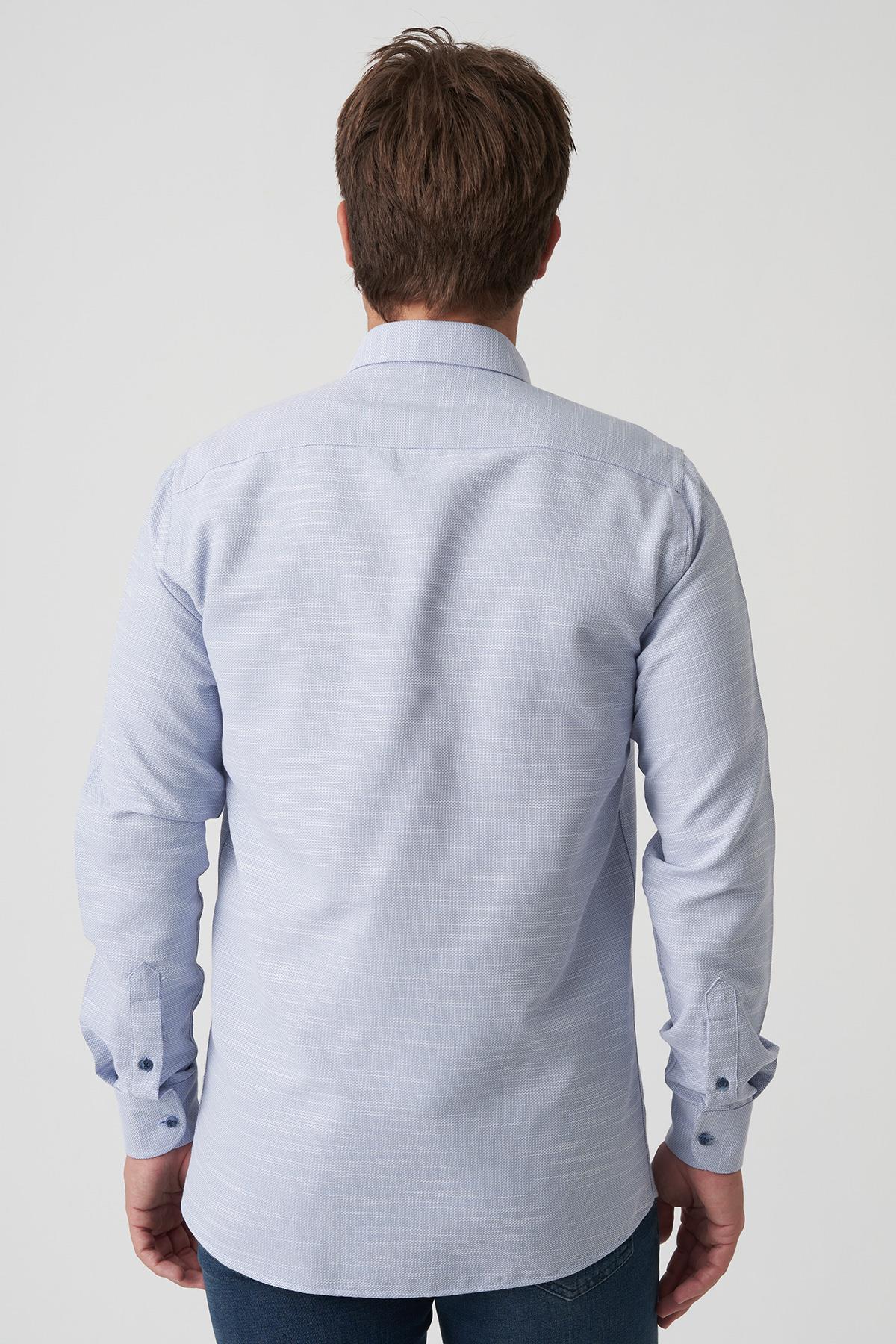 White Stone Angra do Heroísmo G2512 Slim Fit  Gömlek Desenli