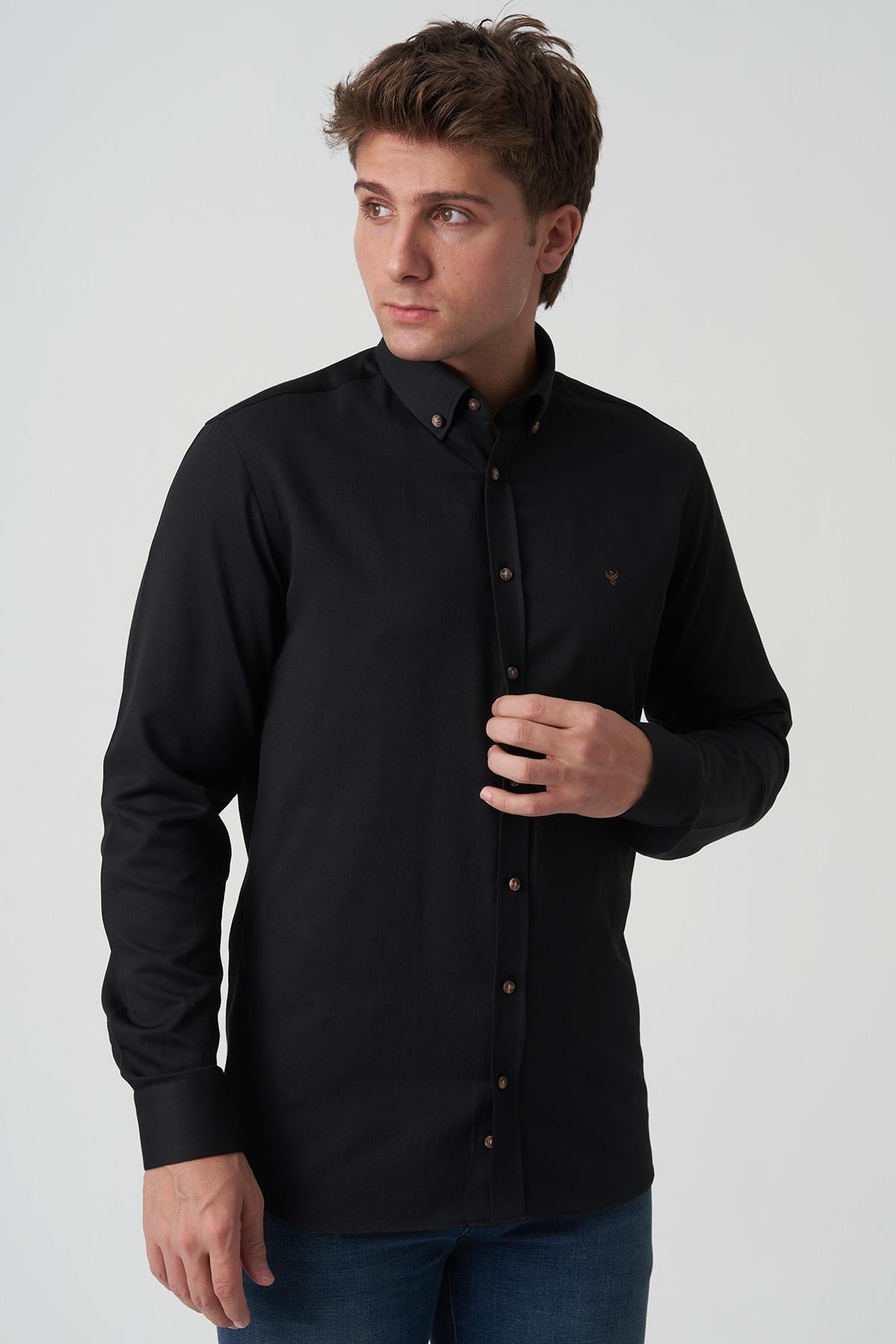White Stone Barreiro G2515 Slim Fit Gömlek Desenli