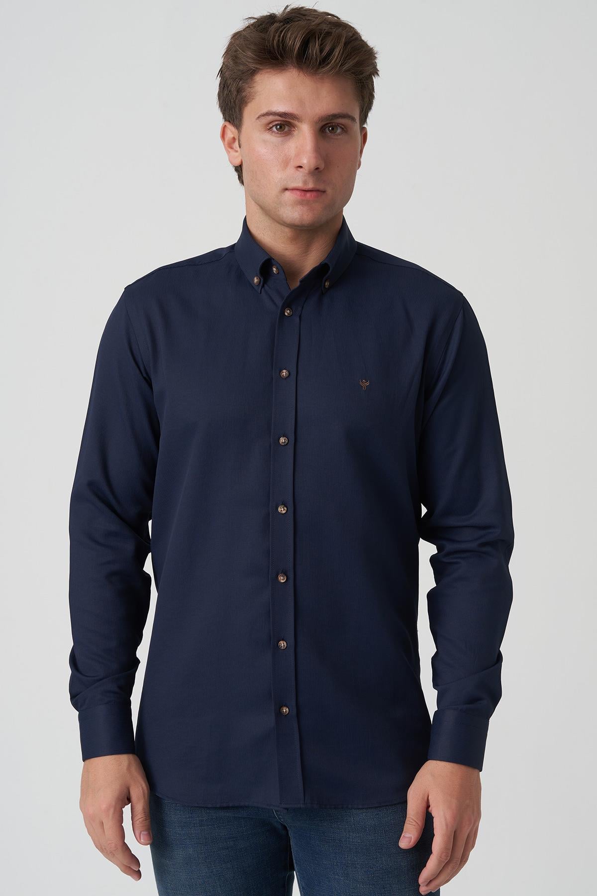 White Stone Beja G2516 Slim Fit Gömlek Laci