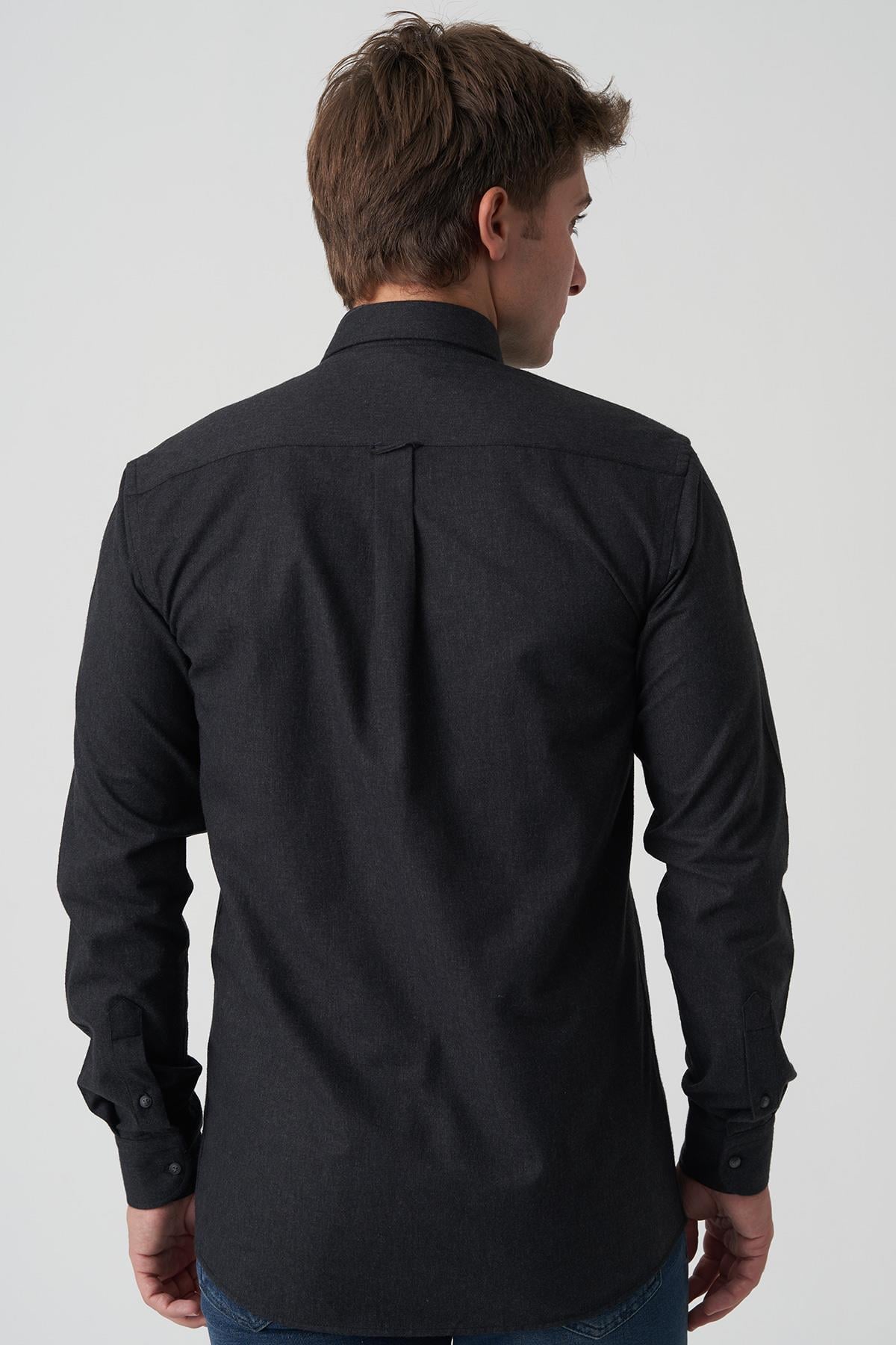 White Stone Castelo Branco G2522 Slim Fit Flanel Gömlek Desenlik 