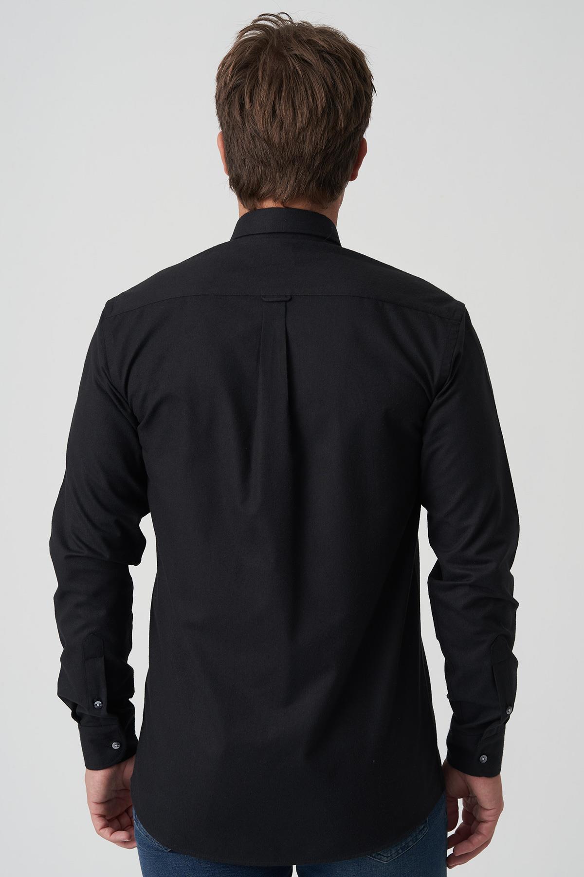 White Stone Coimbra G2524 Slim Fit Flanel Gömlek Desenli 