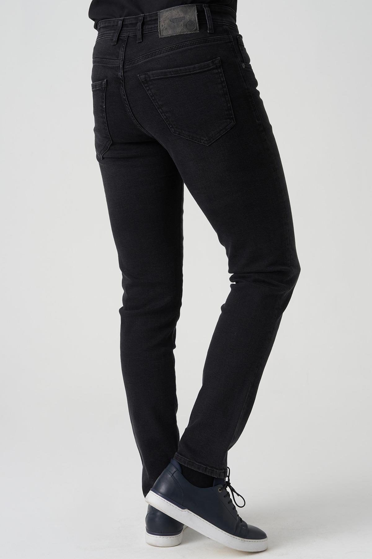 White Stone Cartaxo J2501 Ayla Regular Fit  5 Cep Jean Pantolon Siyah