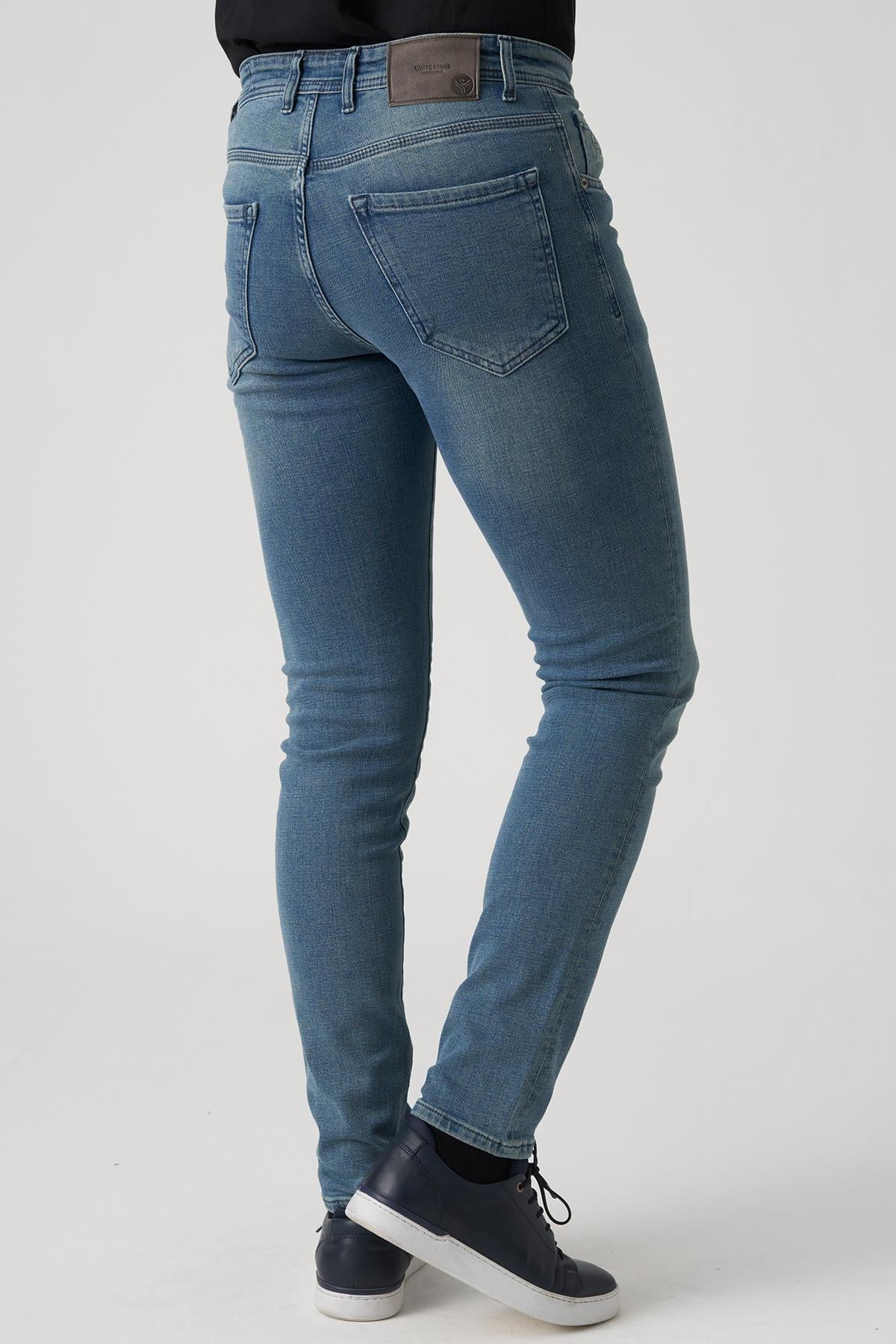 White Stone Cartaxo J2501 Ayla Regular Fit  5 Cep Jean Pantolon Yeşil