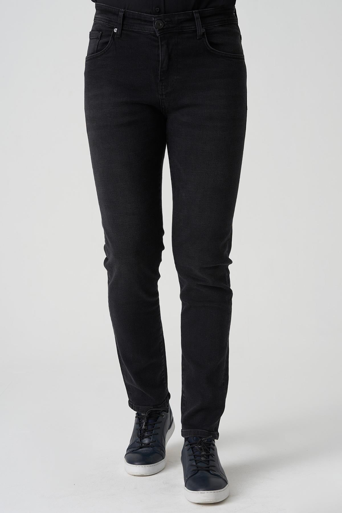 White Stone Cartaxo J2501 Ayla Regular Fit  5 Cep Jean Pantolon Siyah