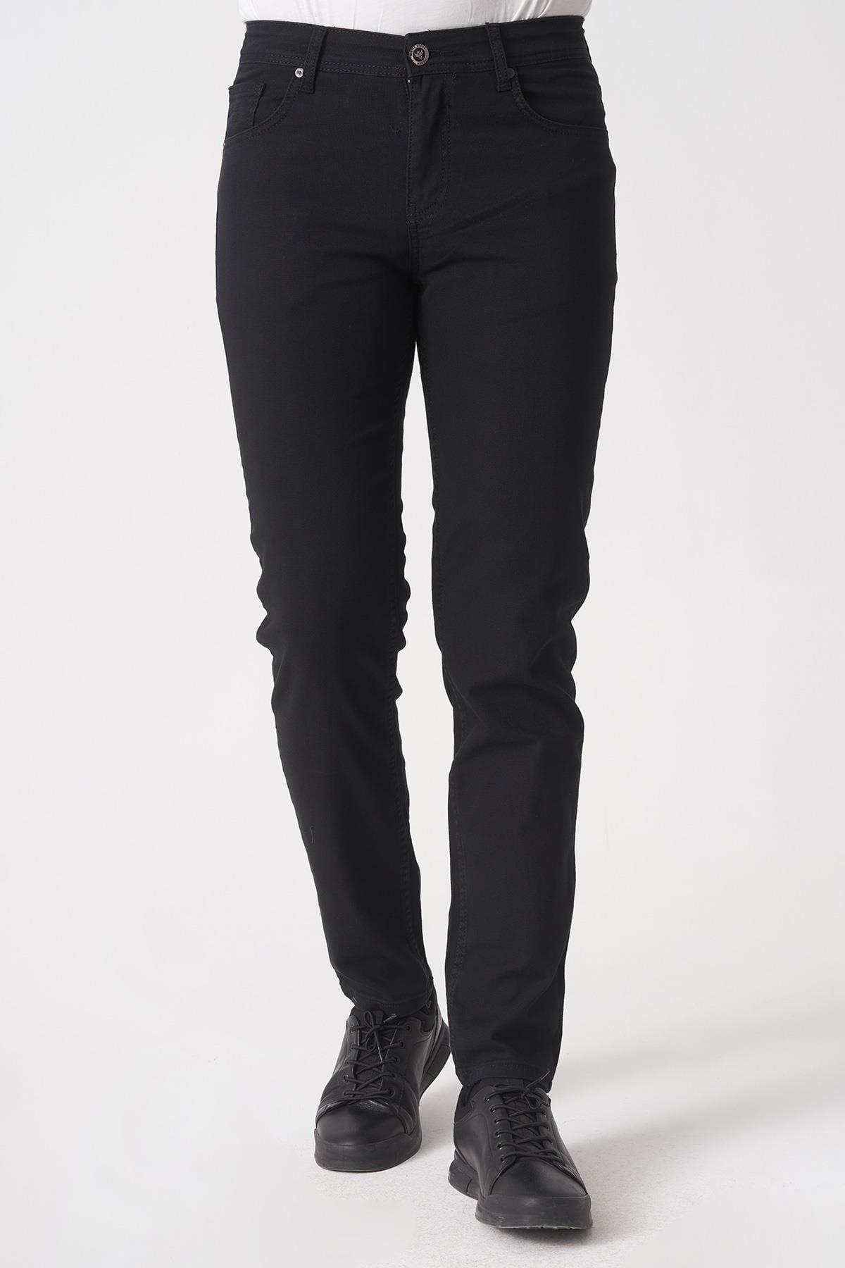 White Stone Fortaleza J2503 Slim Fit Mrv Pamuklu Jean Pantolon 5 Cep Siyah