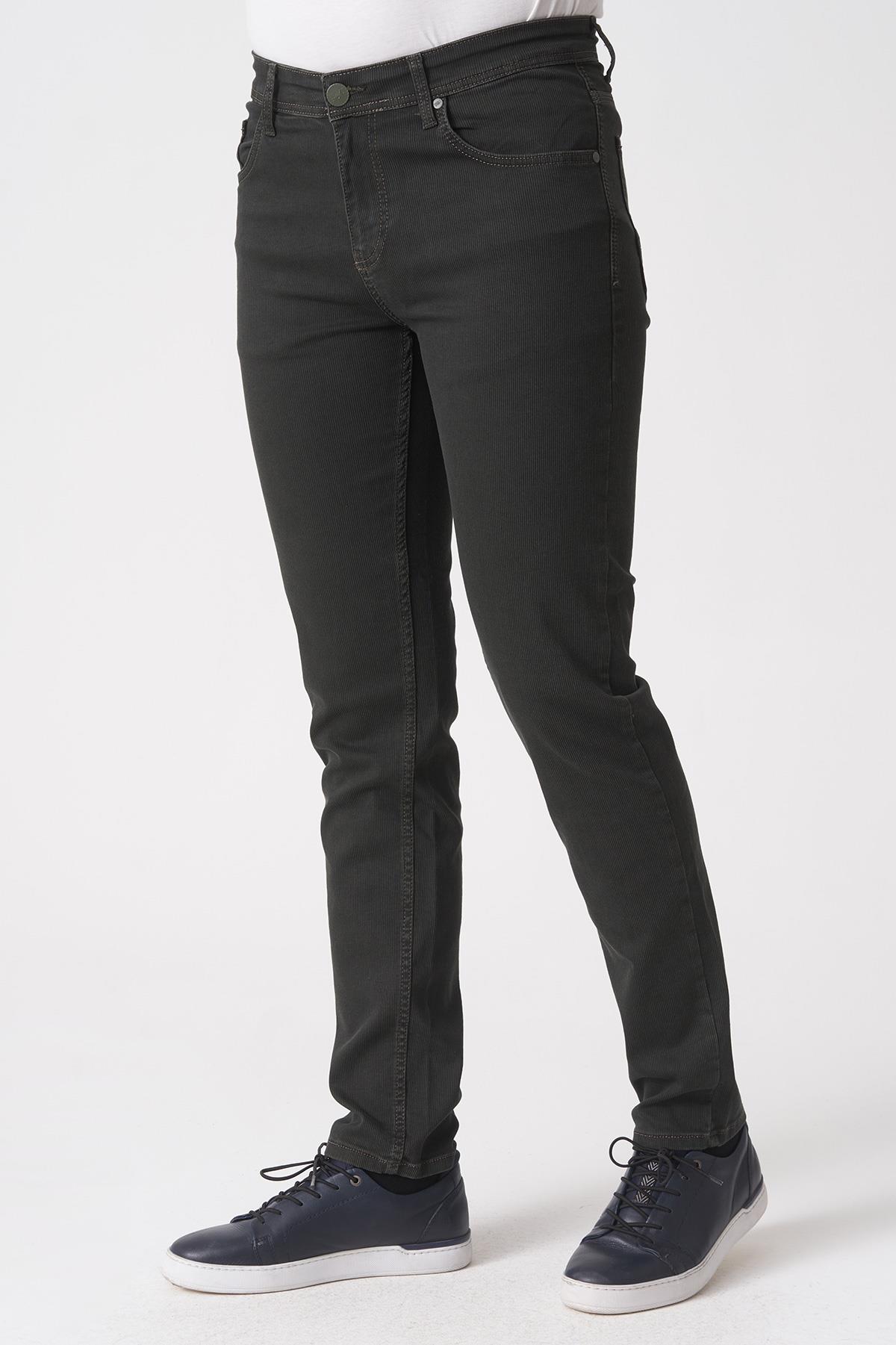 White Stone Belo Horizonte J2504 Volume  Slim Fit Jean Pantolon 5 Cep Haki 