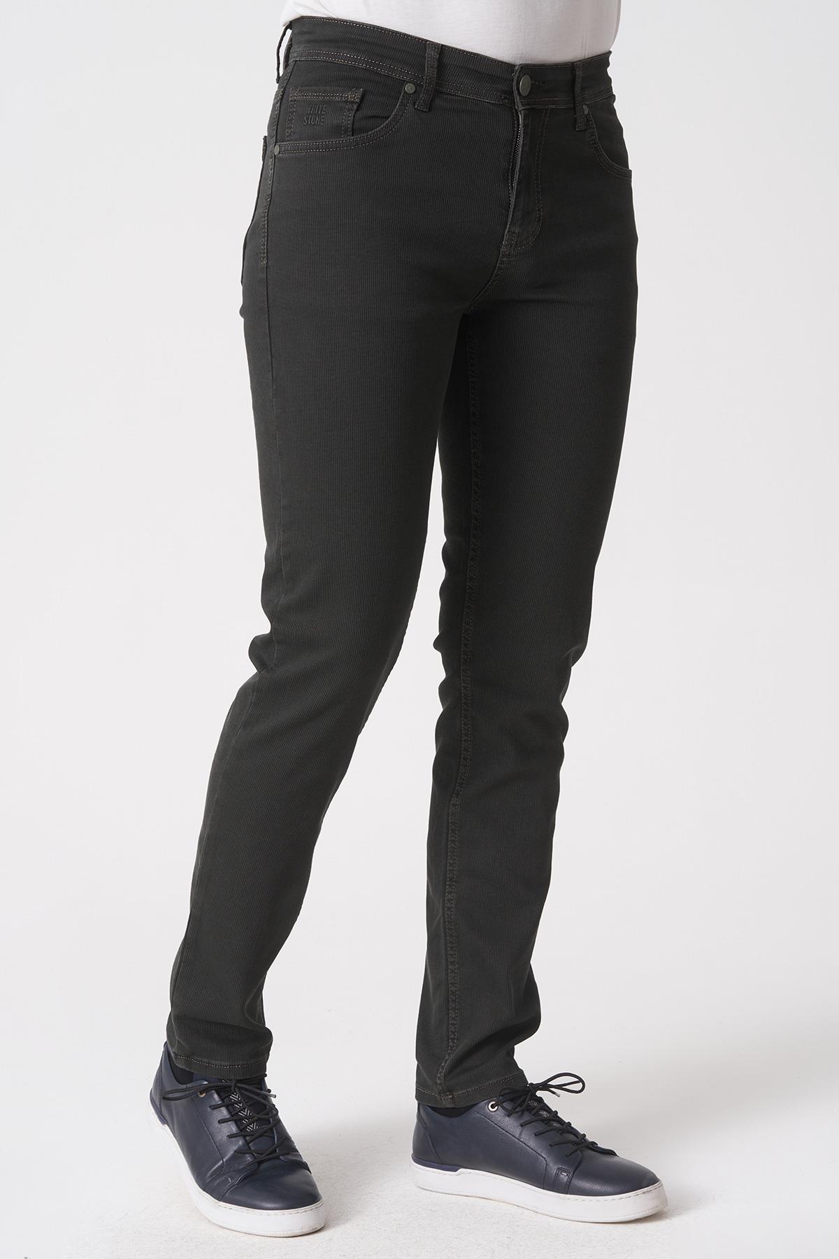 White Stone Belo Horizonte J2504 Volume  Slim Fit Jean Pantolon 5 Cep Haki 