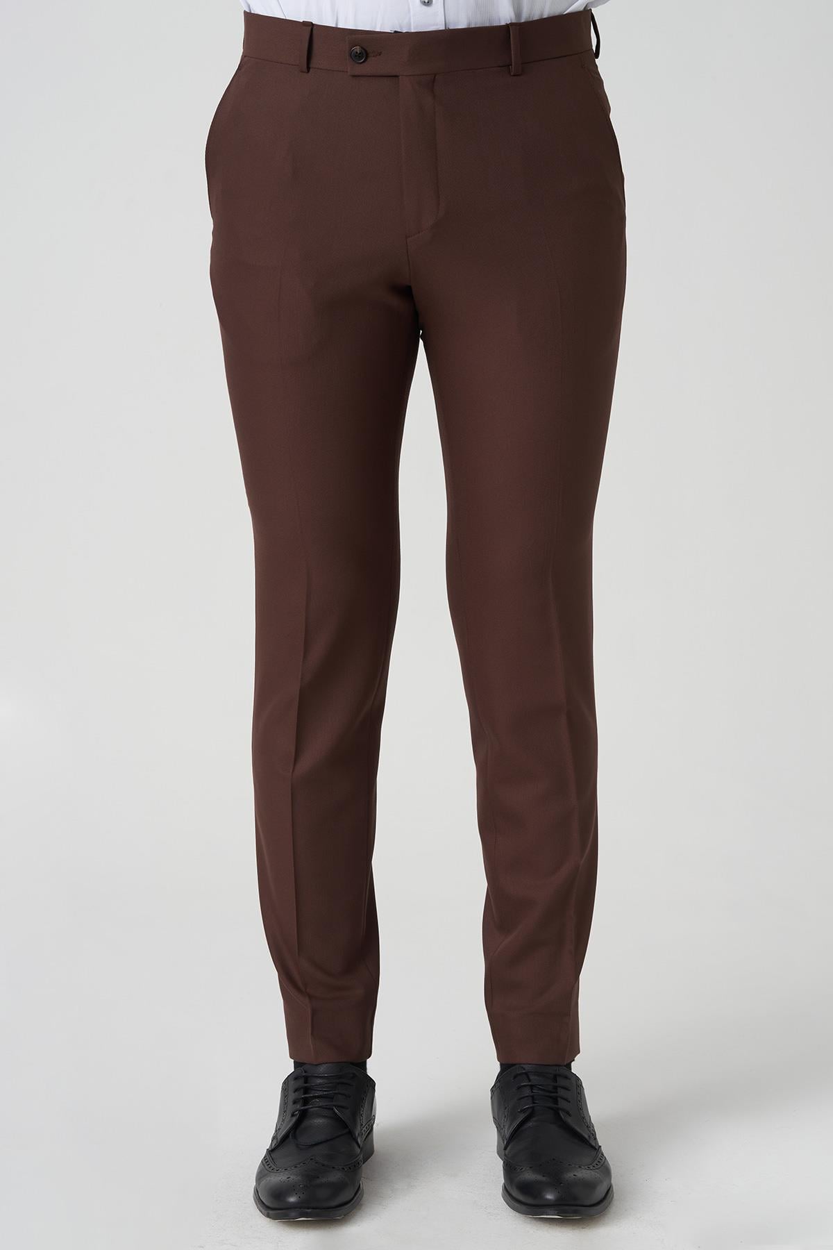 White Stone Almada P1027 Slim Fit Kumaş Pantolon Vizon