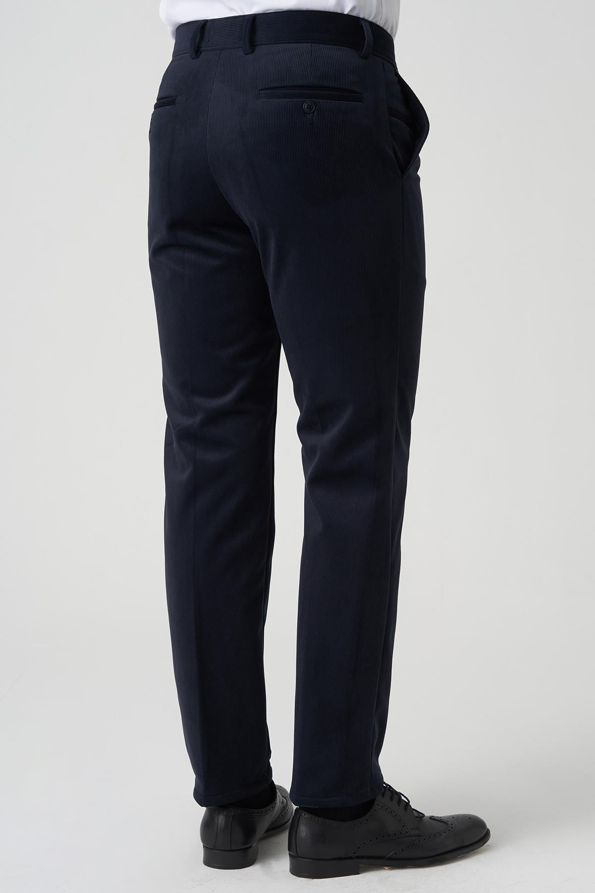 White Stone Amora P1031 Slim Fit Pamuklu Kadife Pantolon Laci