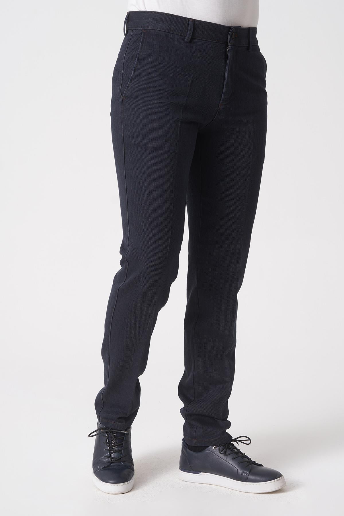 Whitw Stone Brasília P1032 Cosmos  Pamuklu Slim Fit Pantolon Laci