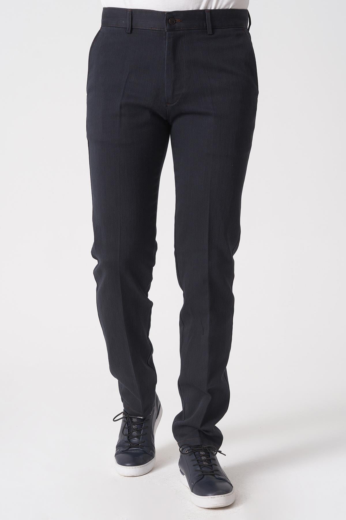 Whitw Stone Brasília P1032 Cosmos  Pamuklu Slim Fit Pantolon Siyah