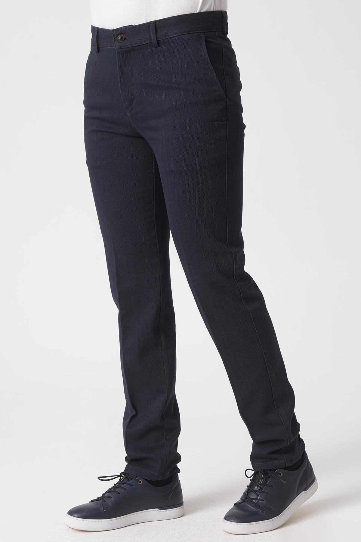 Whitw Stone Brasília P1032 Cosmos  Pamuklu Slim Fit Pantolon Laci