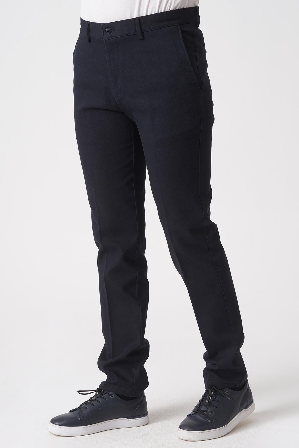 White Stone Salvador P1039 Zümrüt Likralı Pamuklu Slim Fit Chino Pantolon  Laci