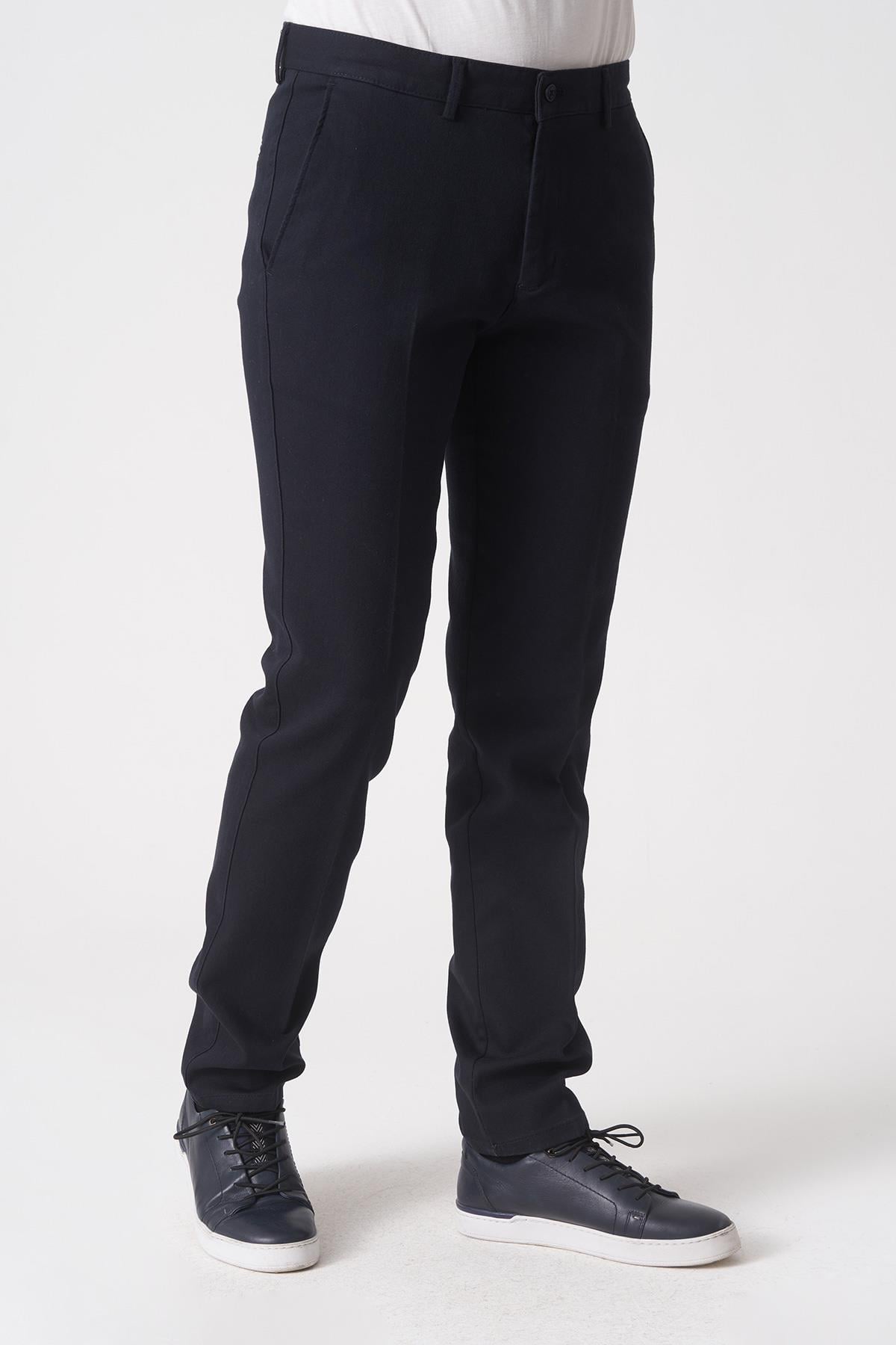 White Stone Salvador P1039 Zümrüt Likralı Pamuklu Slim Fit Chino Pantolon  Laci