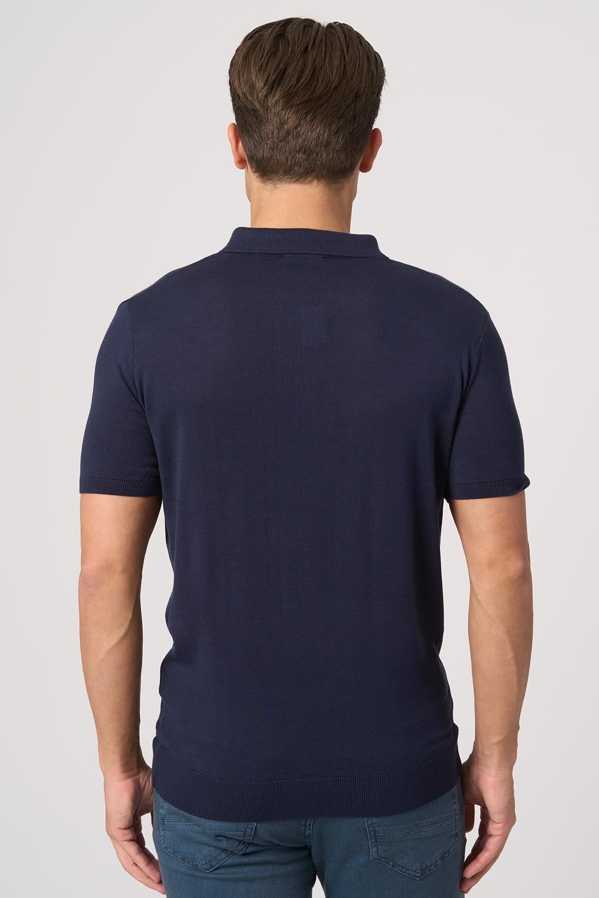 WHİTE STONE  2025-Y  25251 POLA YAKA DÜG.BASIC  TSHIRT    LACİ
