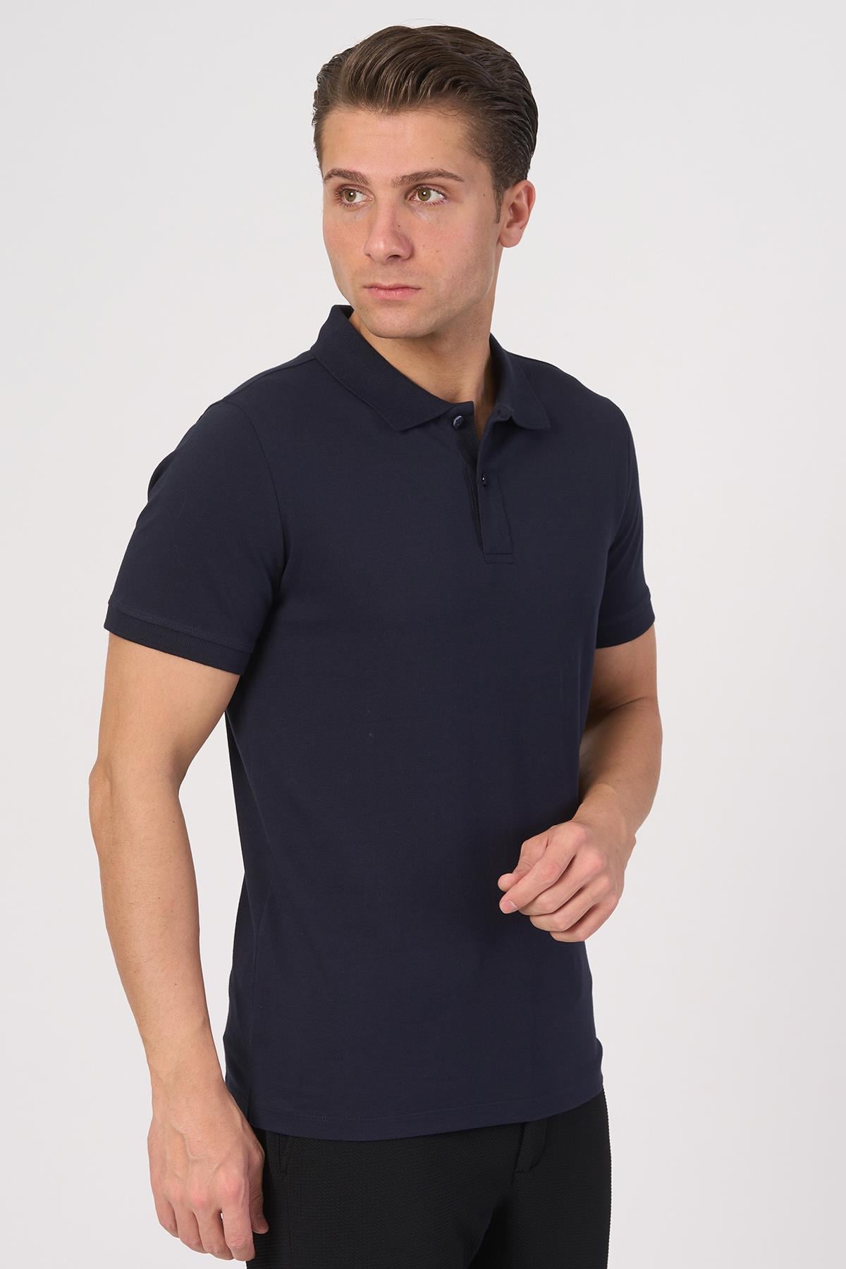 WHİTE STONE  2025-Y  2570-Y POLA YAKA TSHIRT    LACİ