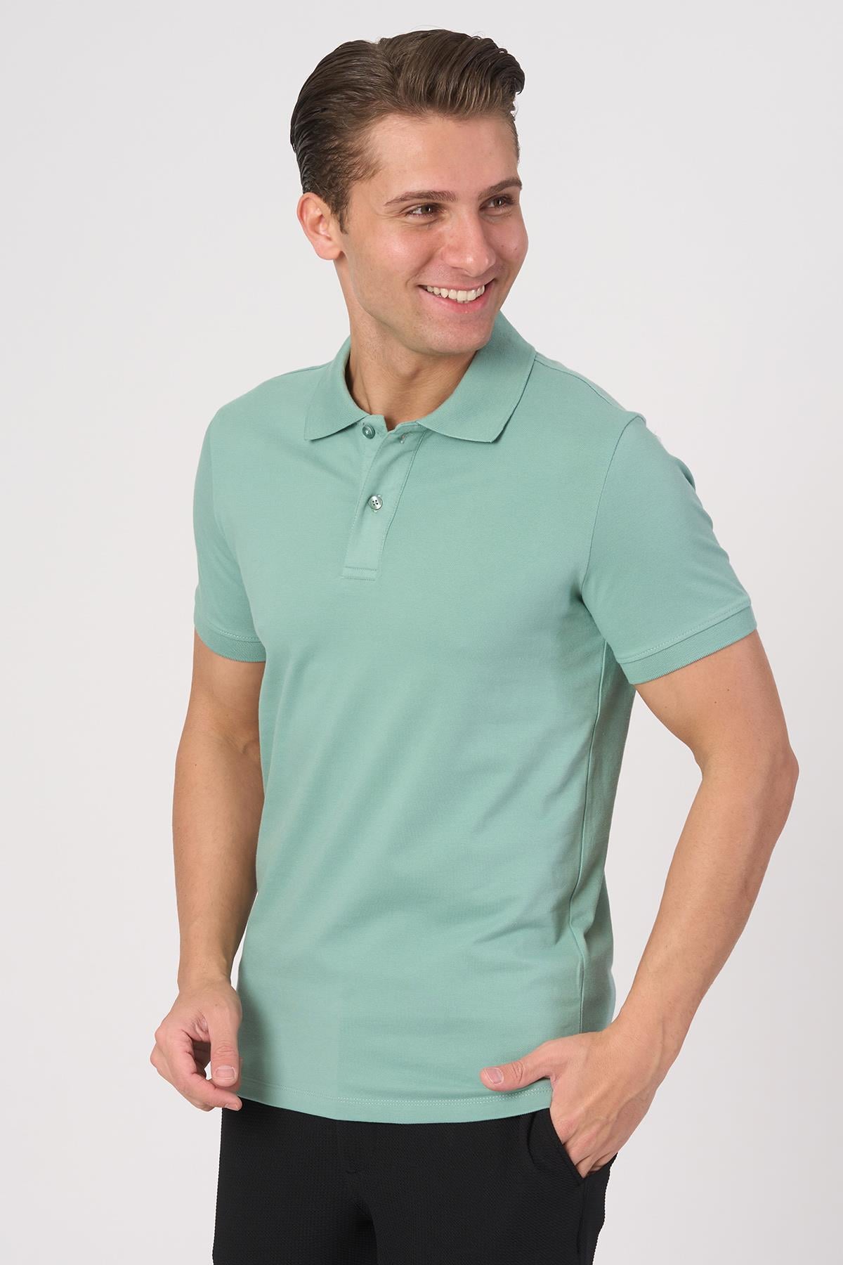 WHİTE STONE  2025-Y  2570-Y POLA YAKA TSHIRT    MİNT